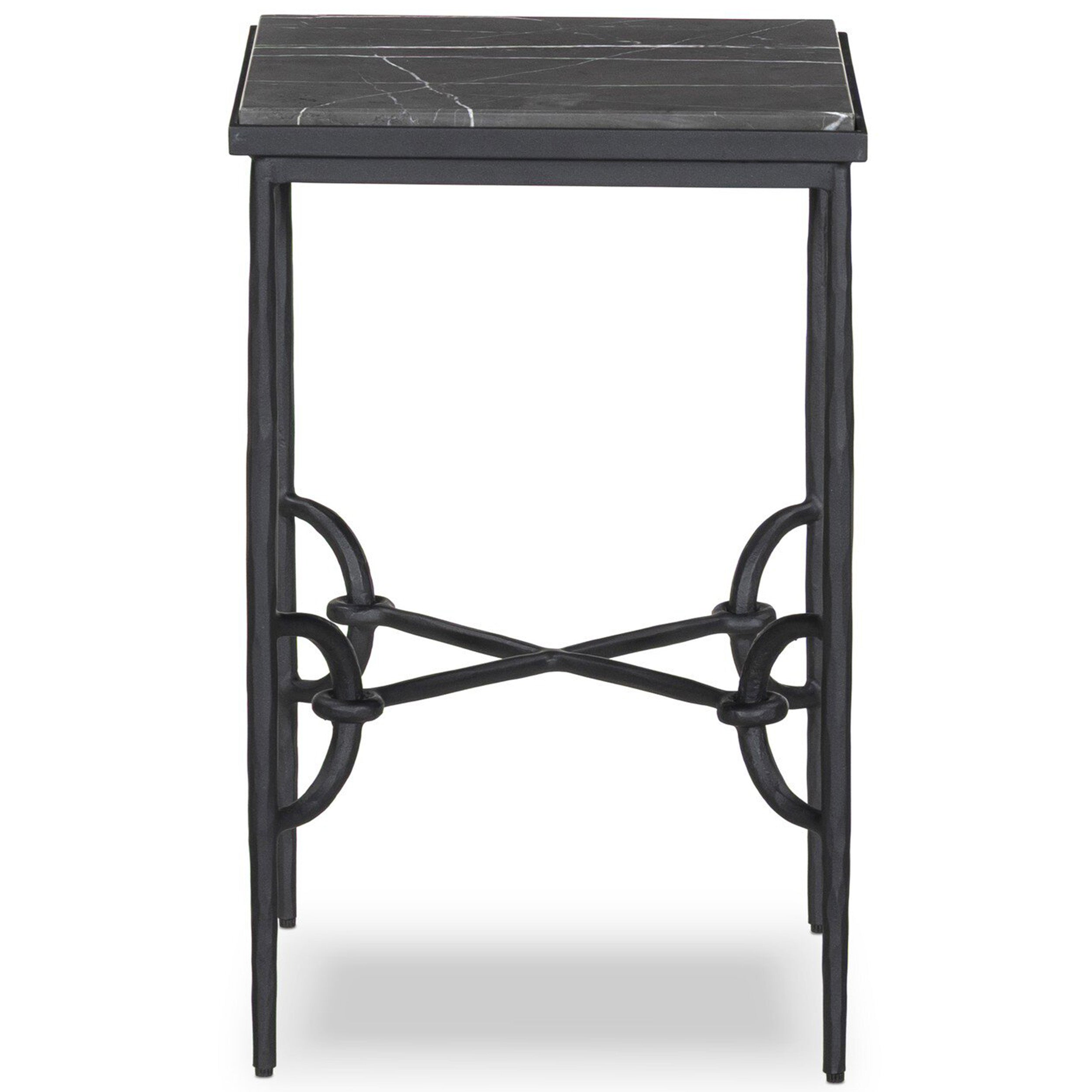 Babylon Small End Table, Grey Italian Marble