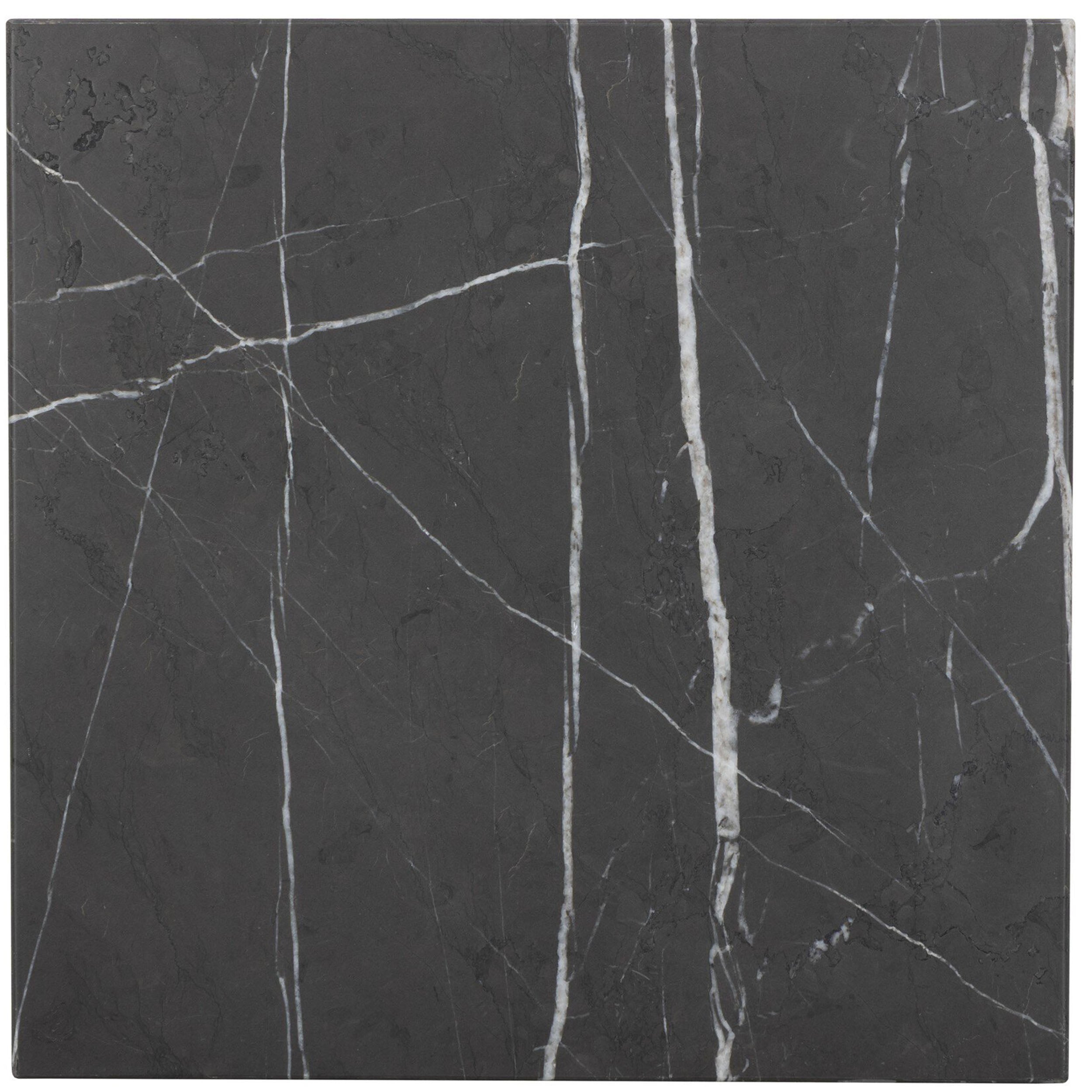 Babylon Small End Table, Grey Italian Marble