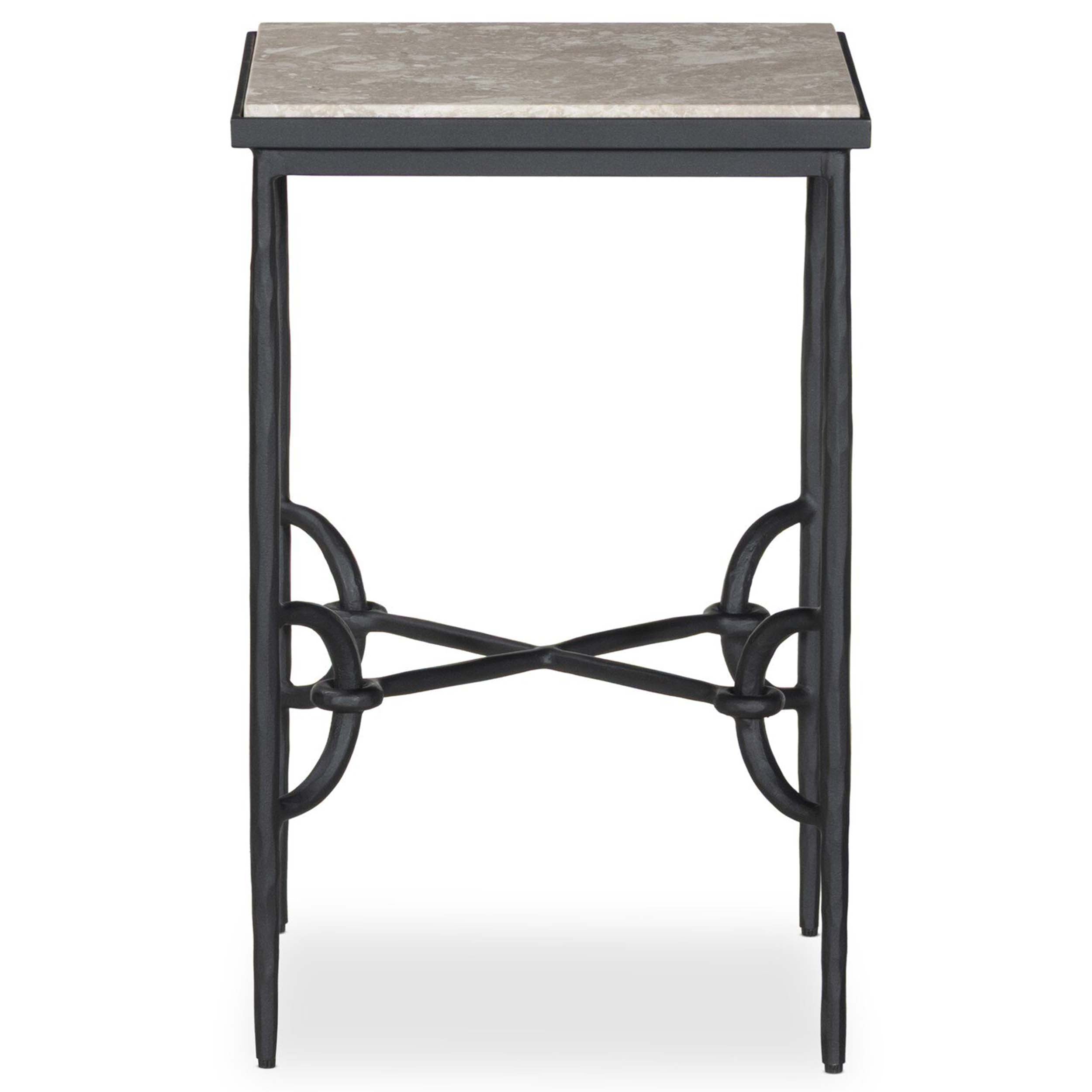Babylon Small End Table, Lunar Marble