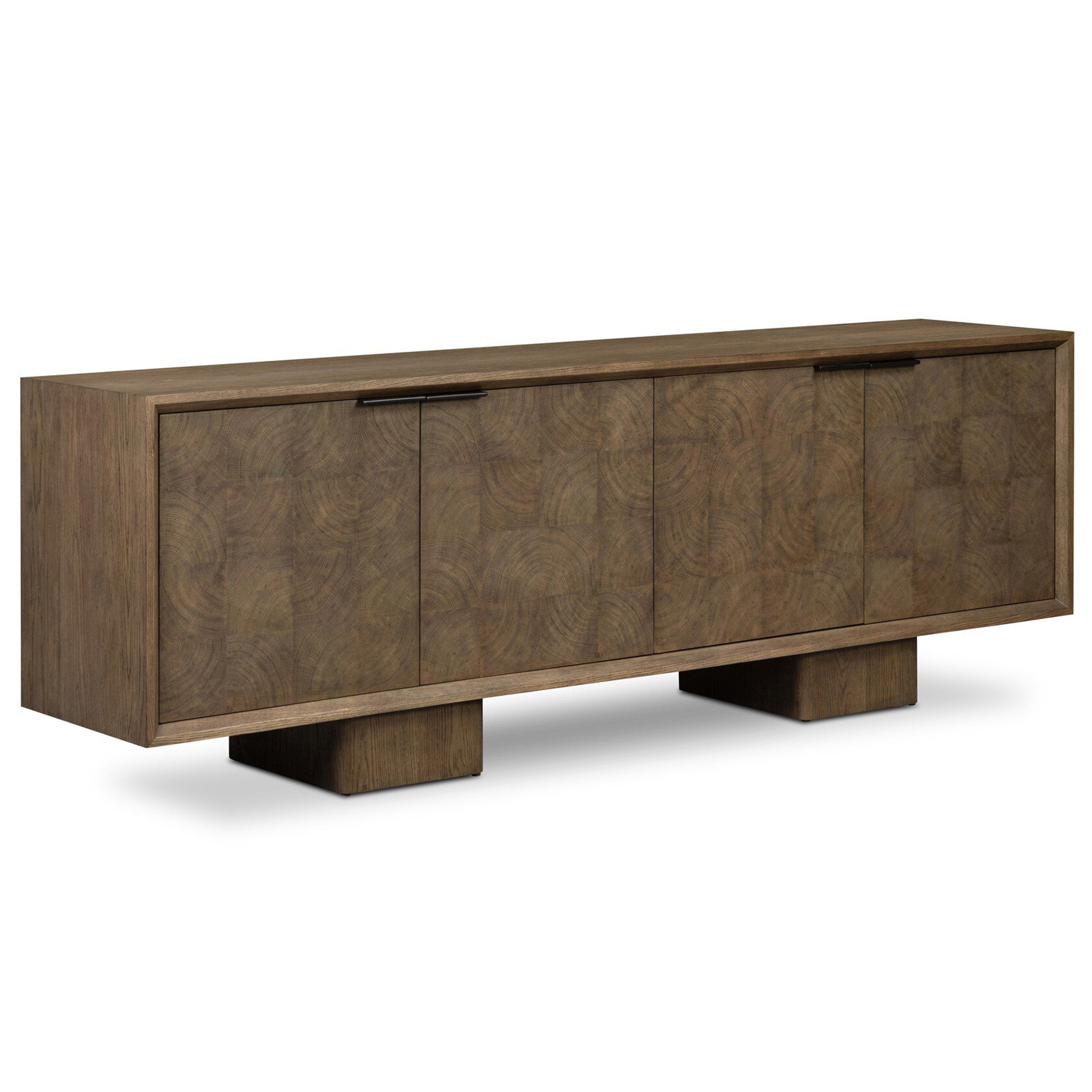 Salta Sideboard, Brown Oak Thick Veneer
