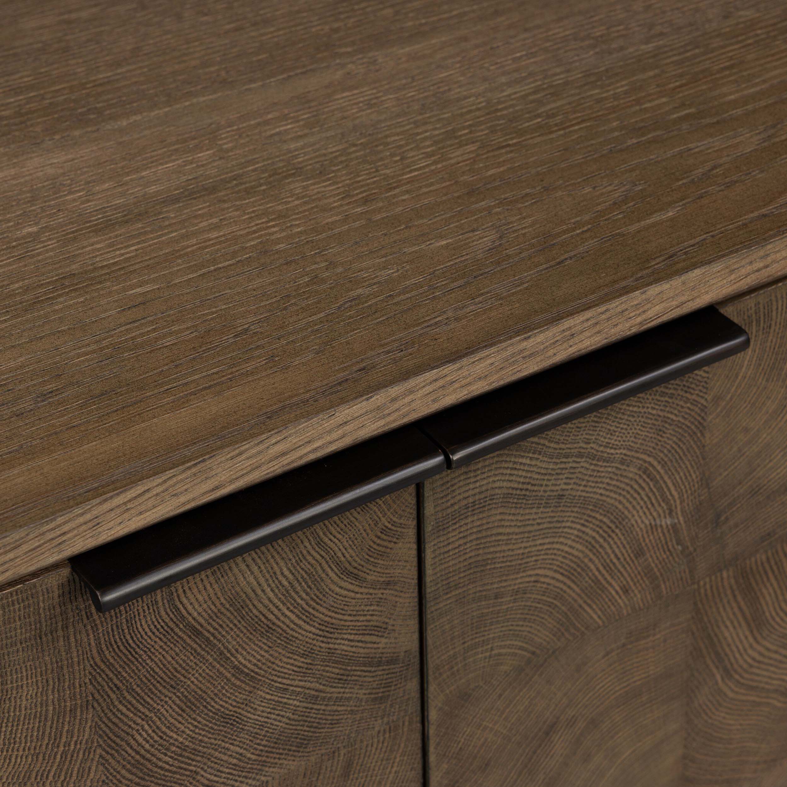 Salta Sideboard, Brown Oak Thick Veneer