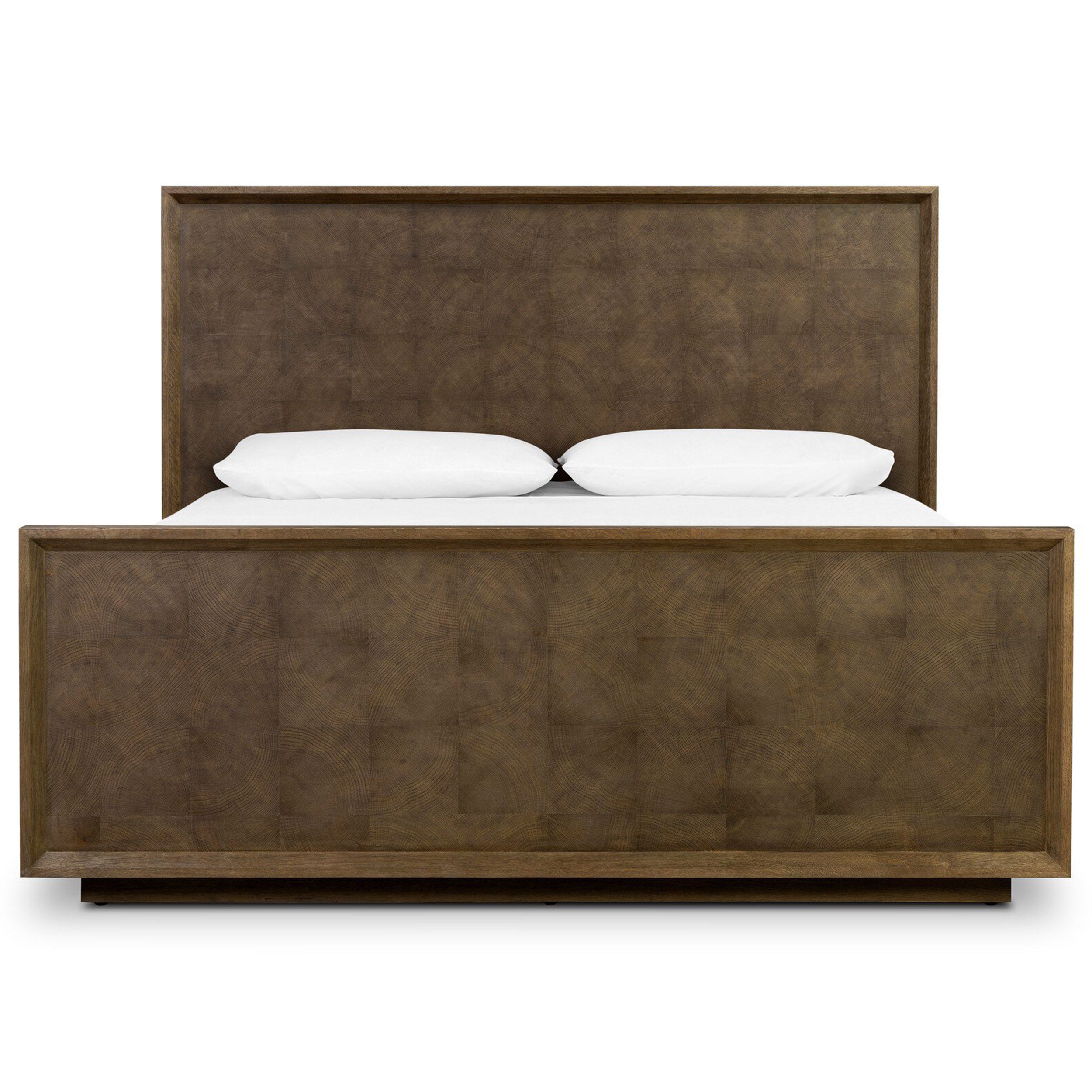 Salta Bed, Brown Oak Thin Oyster