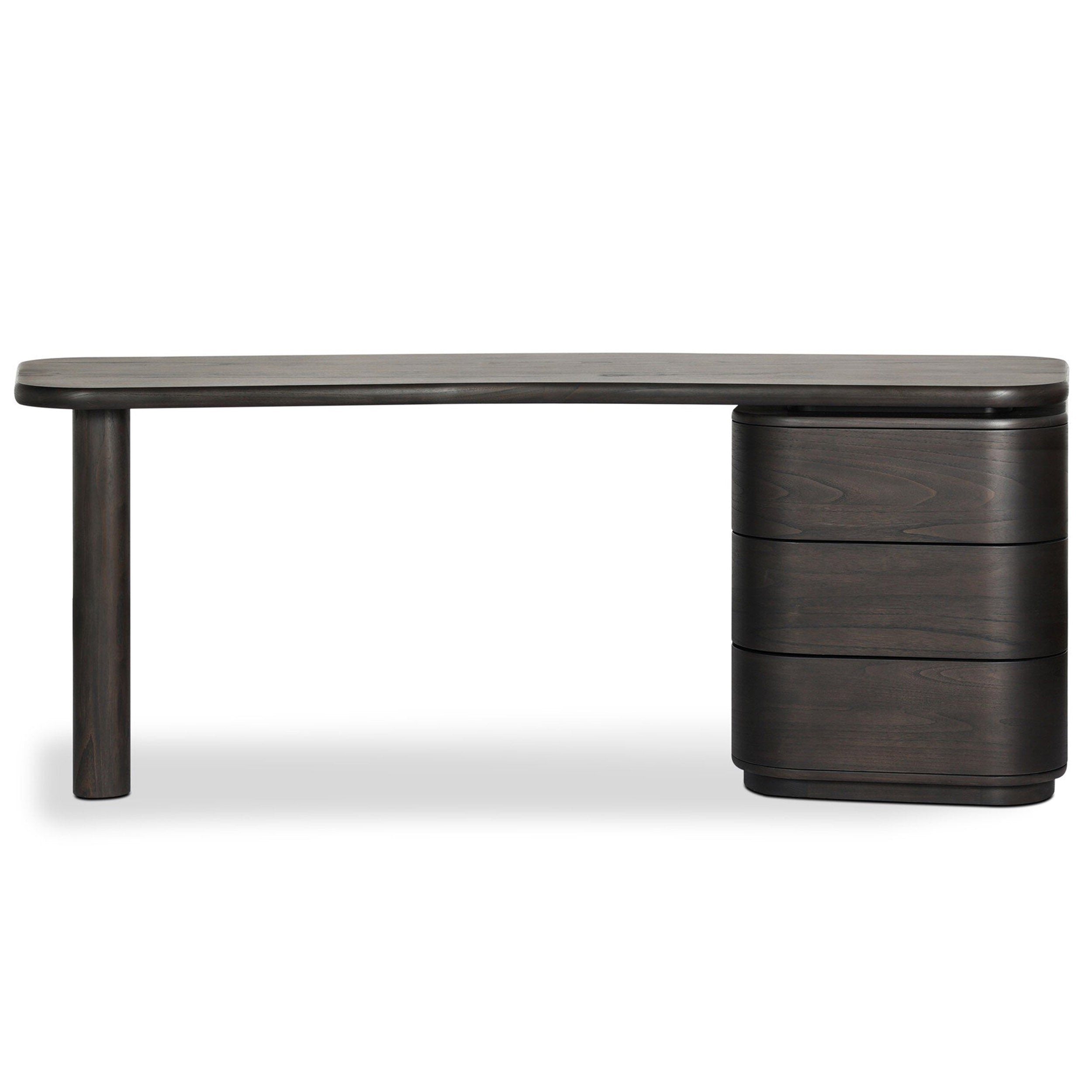 Hawthorne Desk, Smoked Black Sungkai Veneer