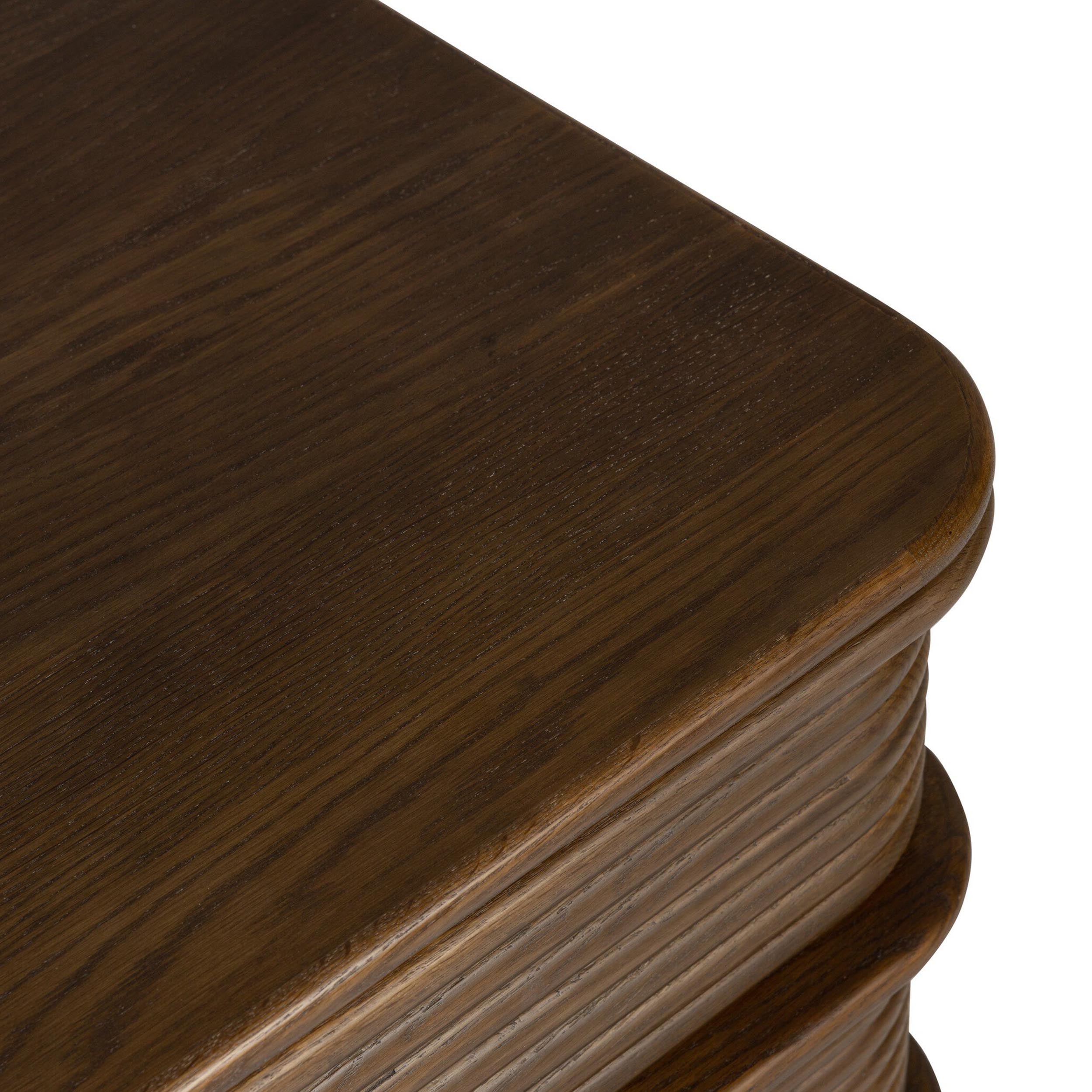 Benny Nightstand, Spiced Oak Veneer