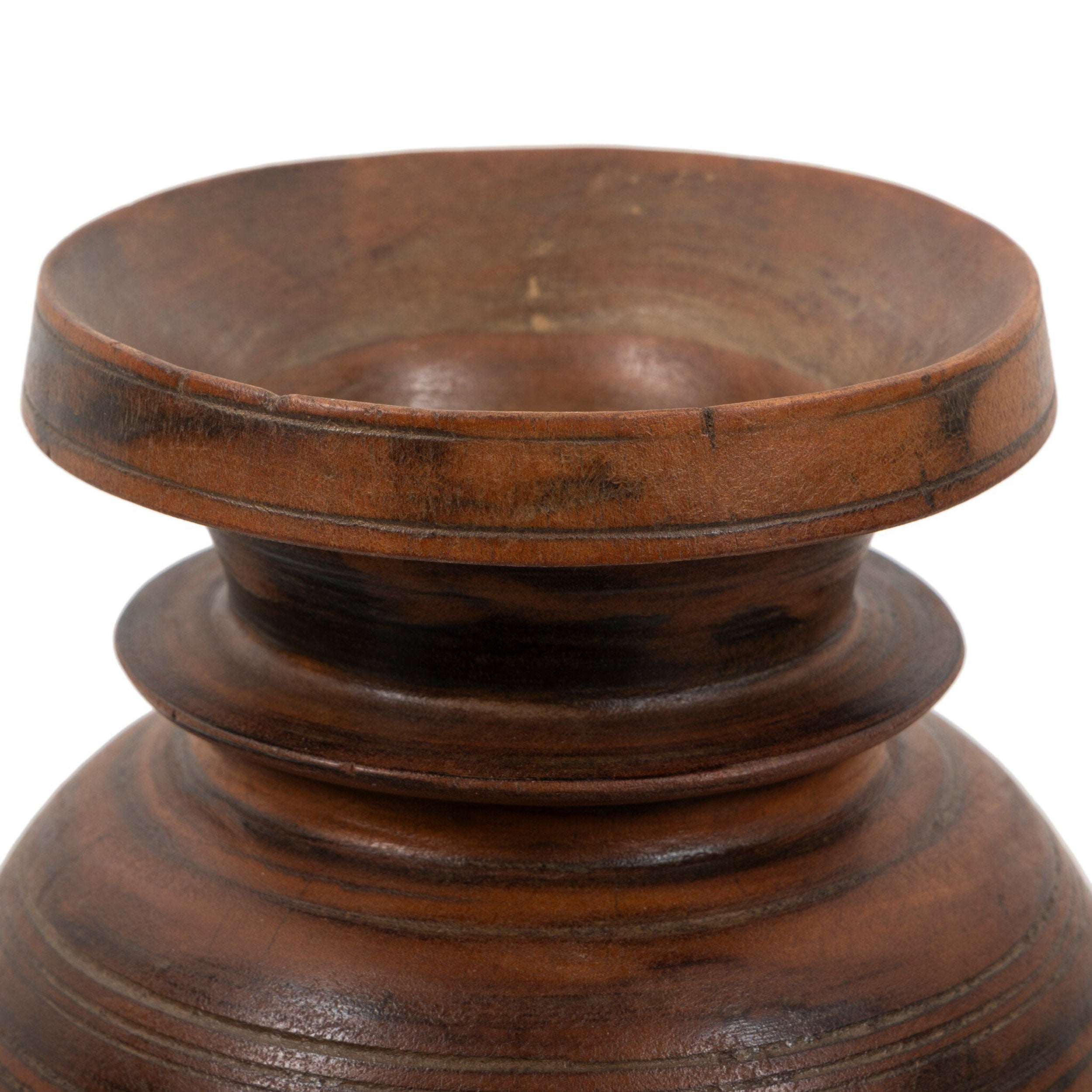 Malbi Wood Vessel, Brown Reclaimed