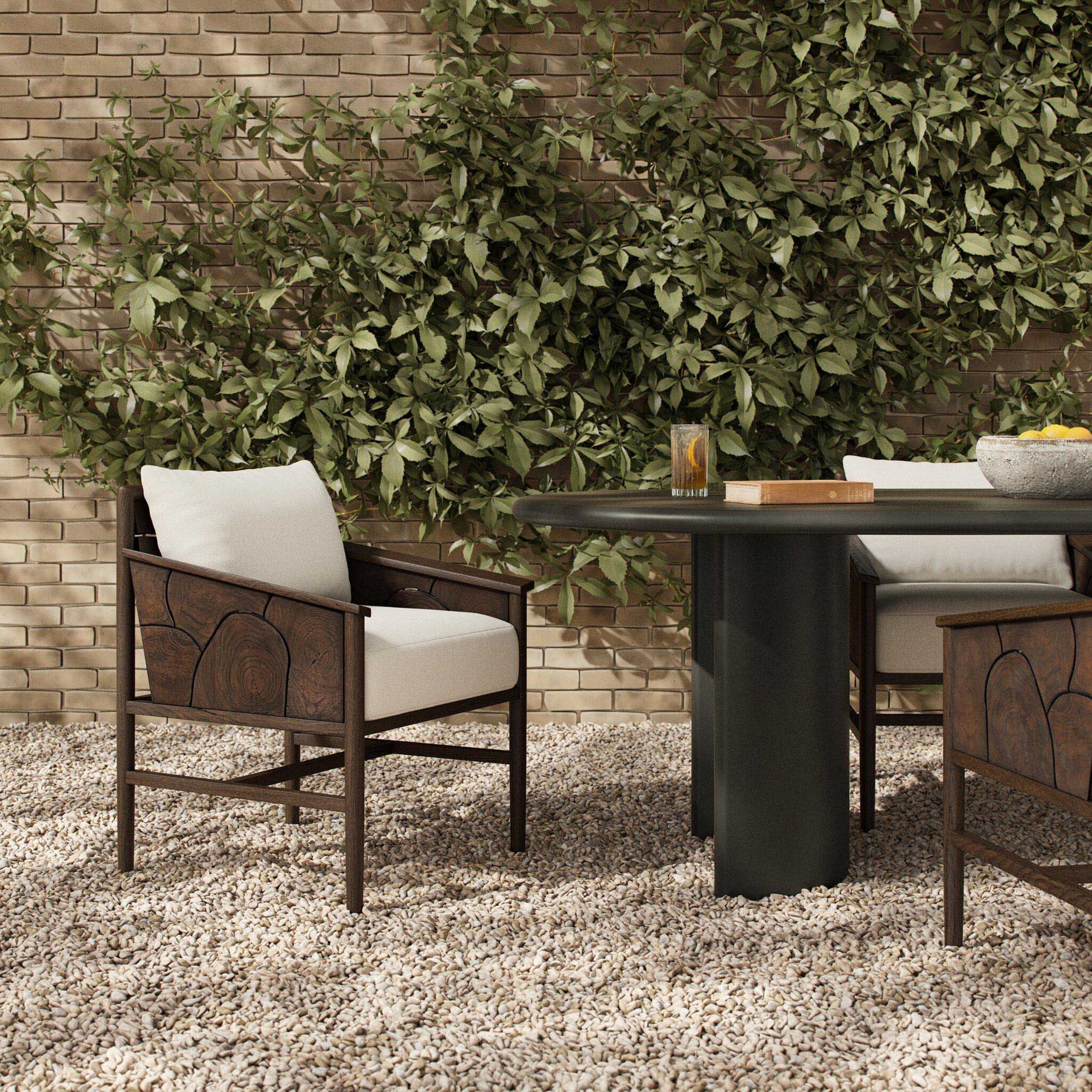 Ridge Outdoor Dining Chair, Alessi Linen