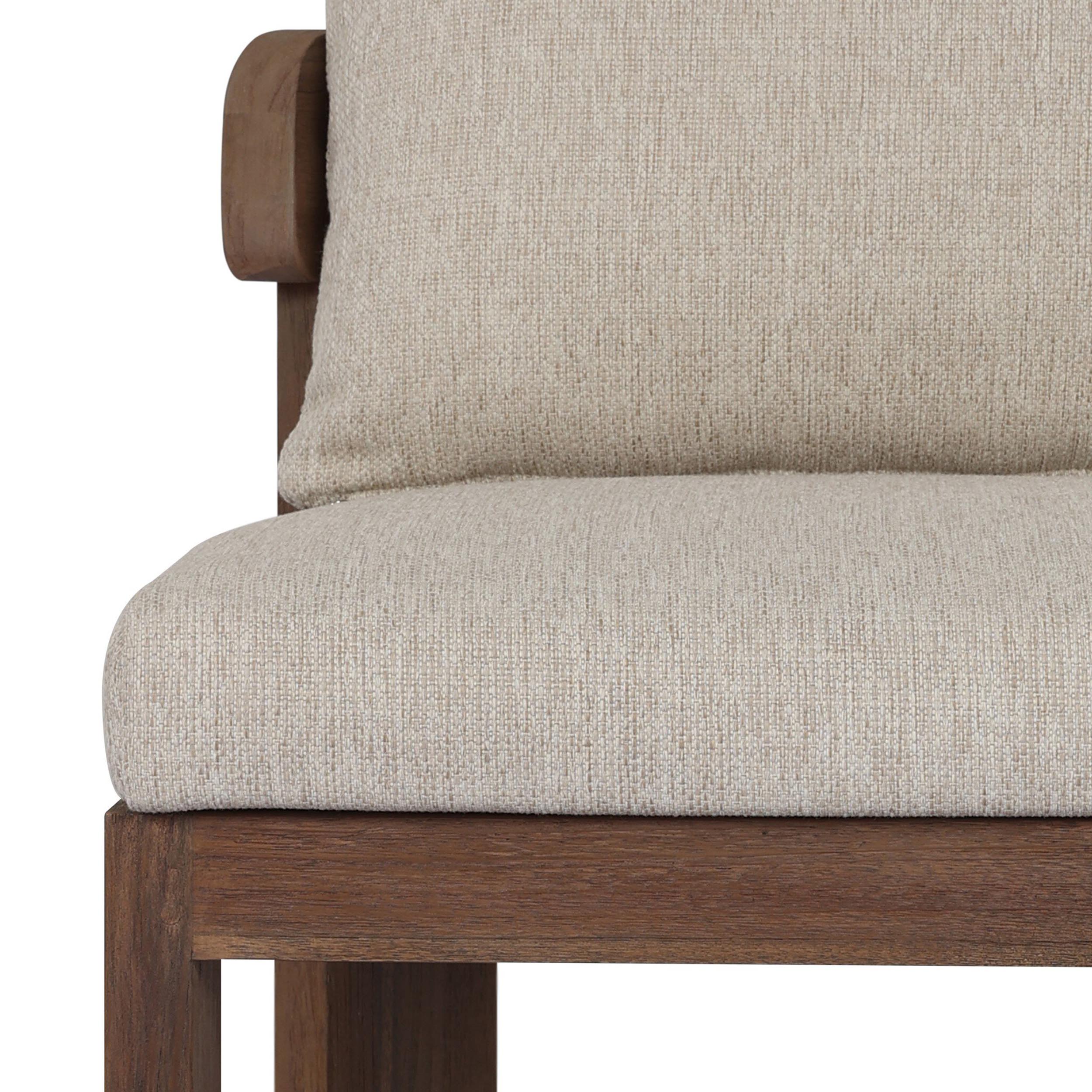 Jackson Outdoor Armless Dining Chair, Ellor Beige