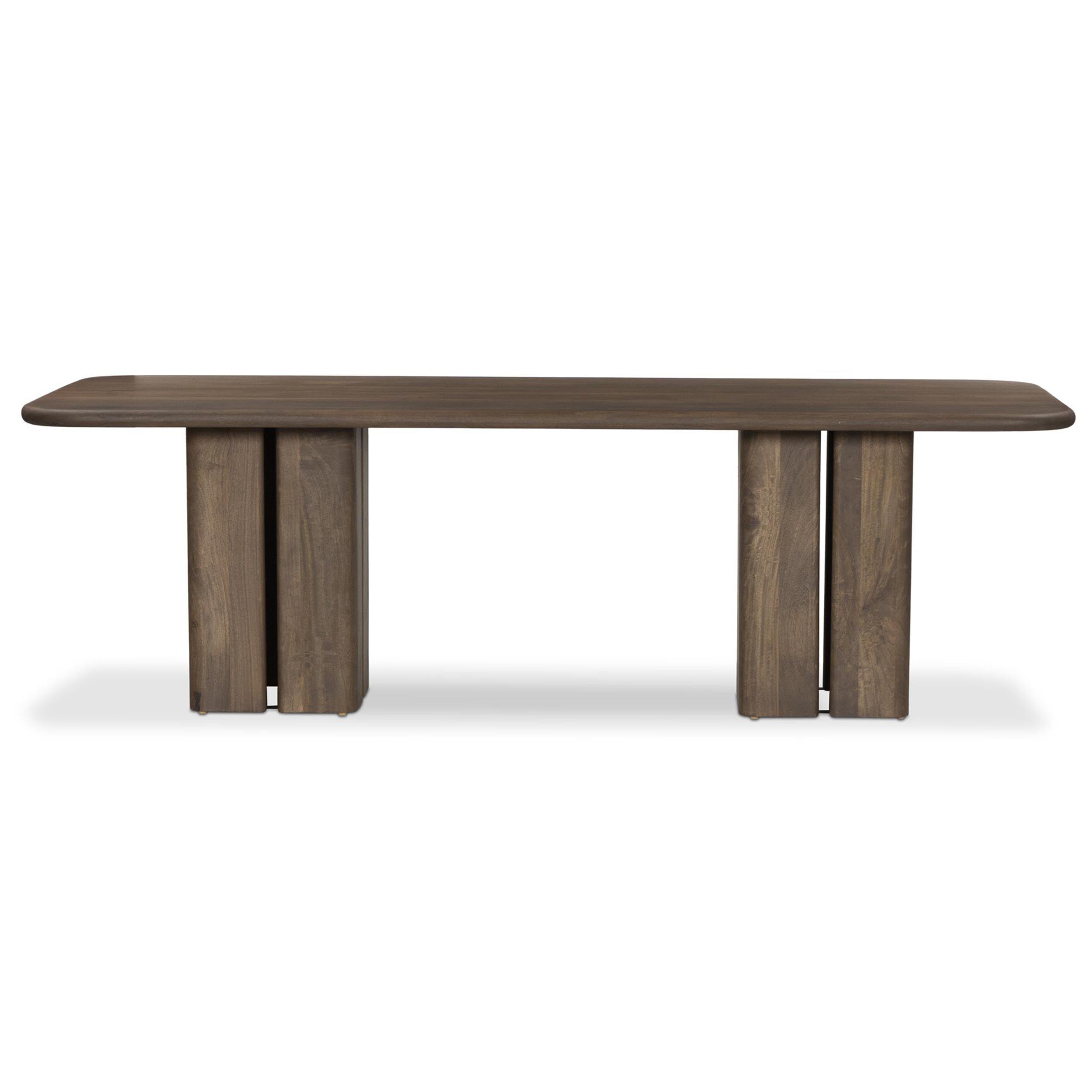 Rishi Dining Table, Washed Taupe Mango
