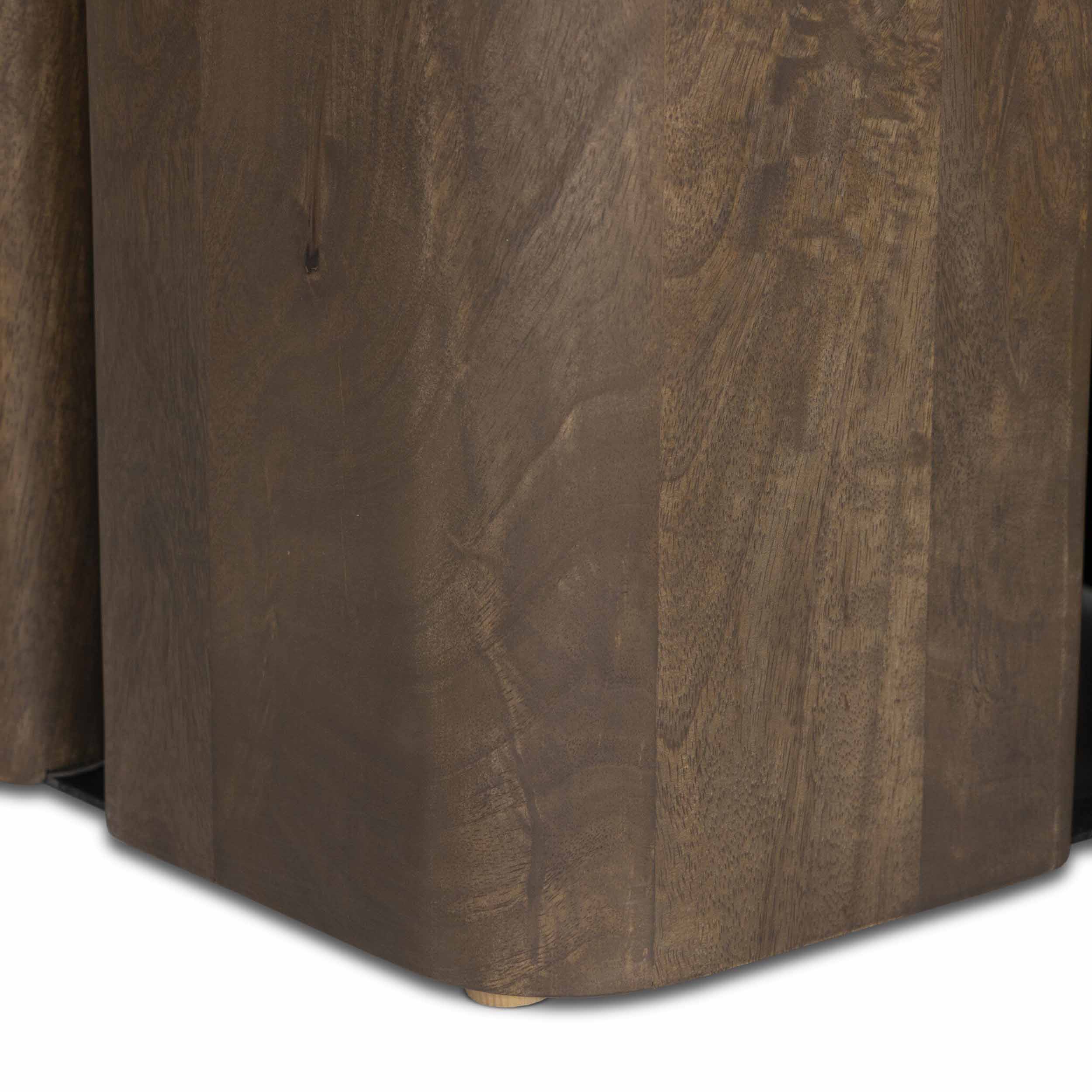 Rishi Dining Table, Washed Taupe Mango