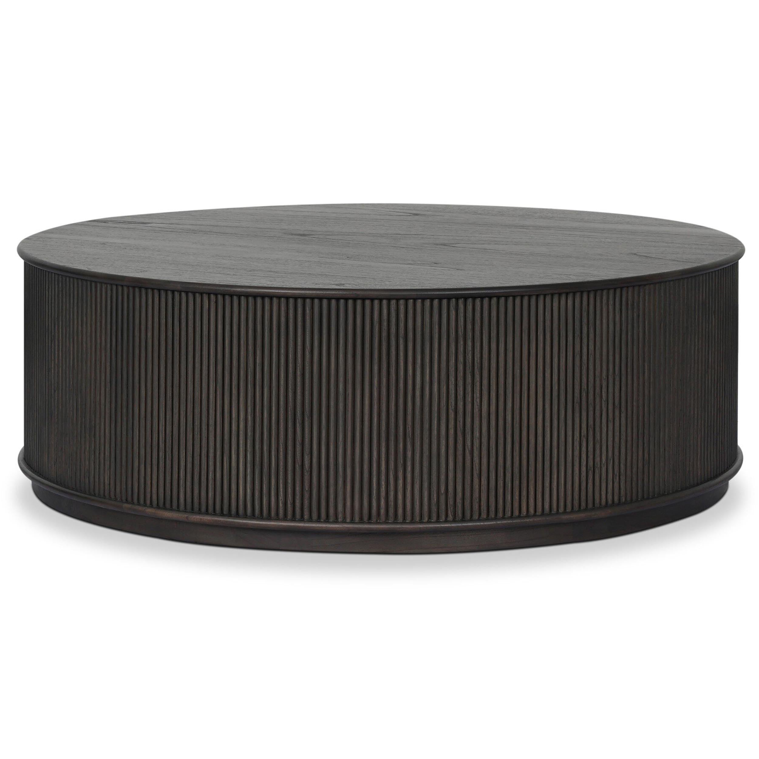 Ona Coffee Table, Smoked Black Mindi Veneer