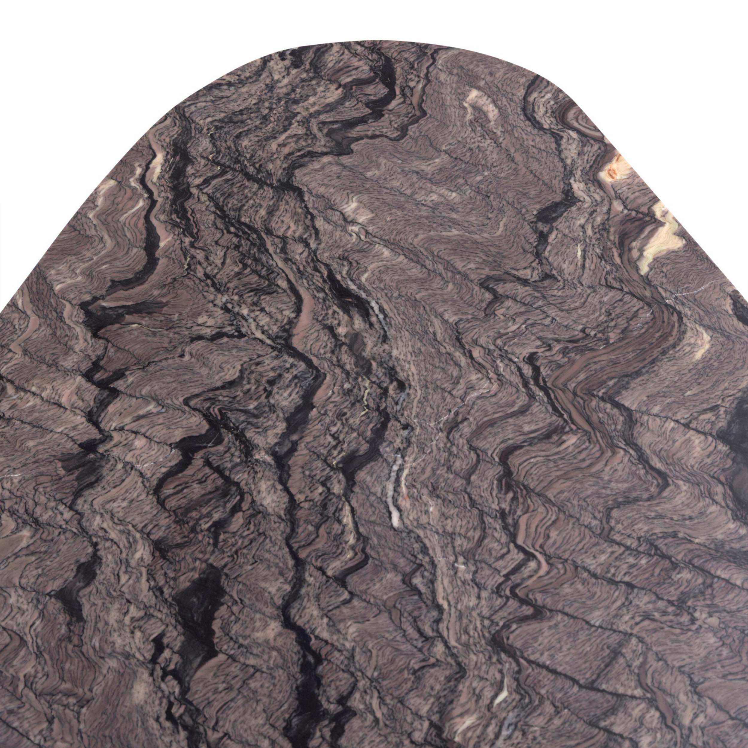Manoli End Table, Smoke Plum Marble