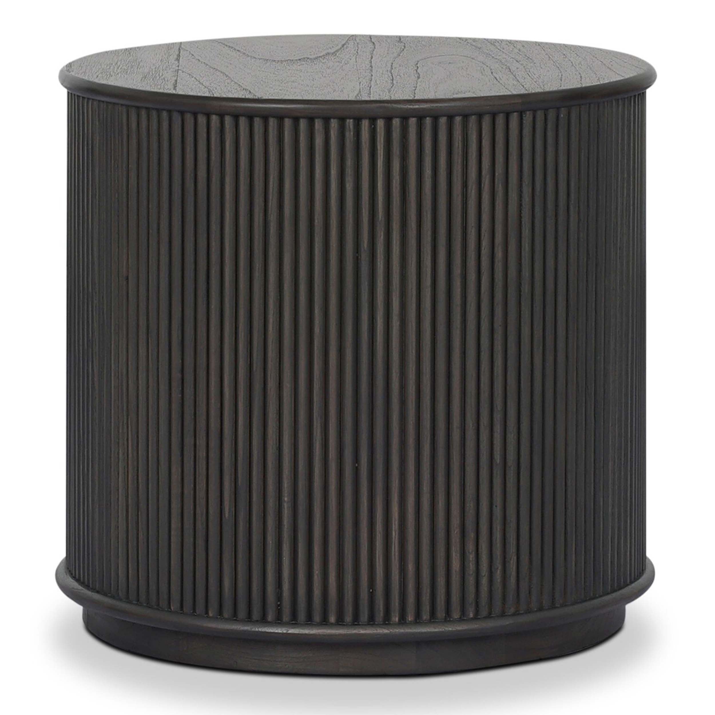 Ona End Table, Smoked Black Mindi Veneer
