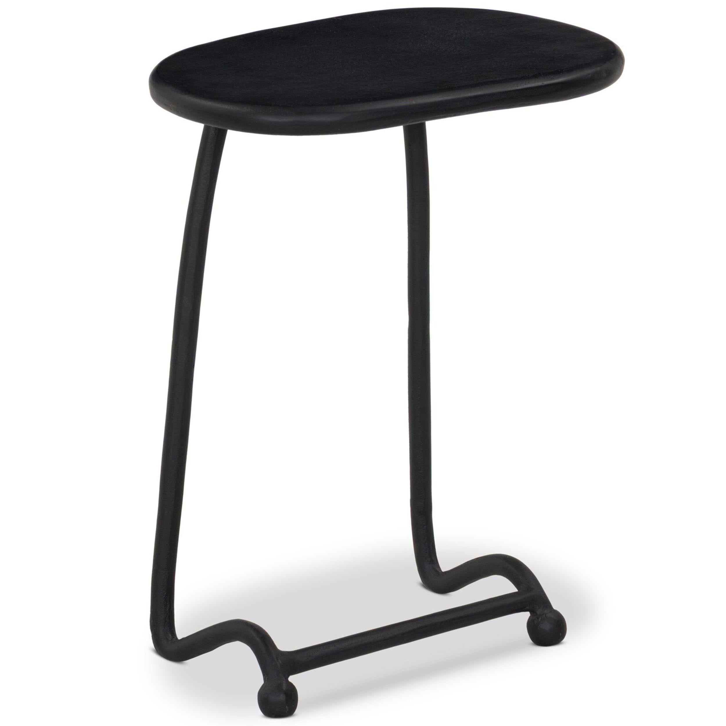 Bray Outdoor End Table, Black Antique