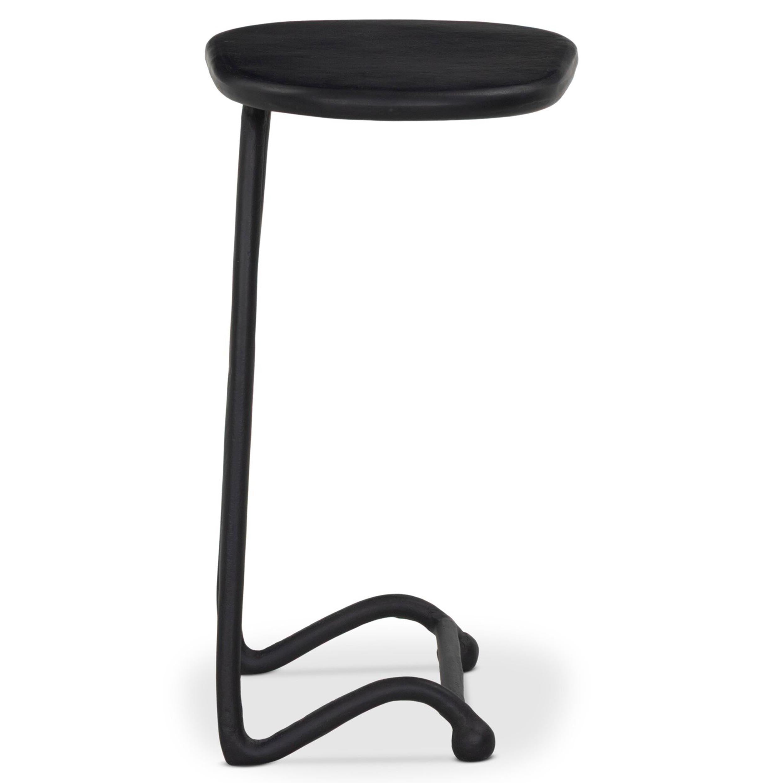 Bray Outdoor End Table, Black Antique
