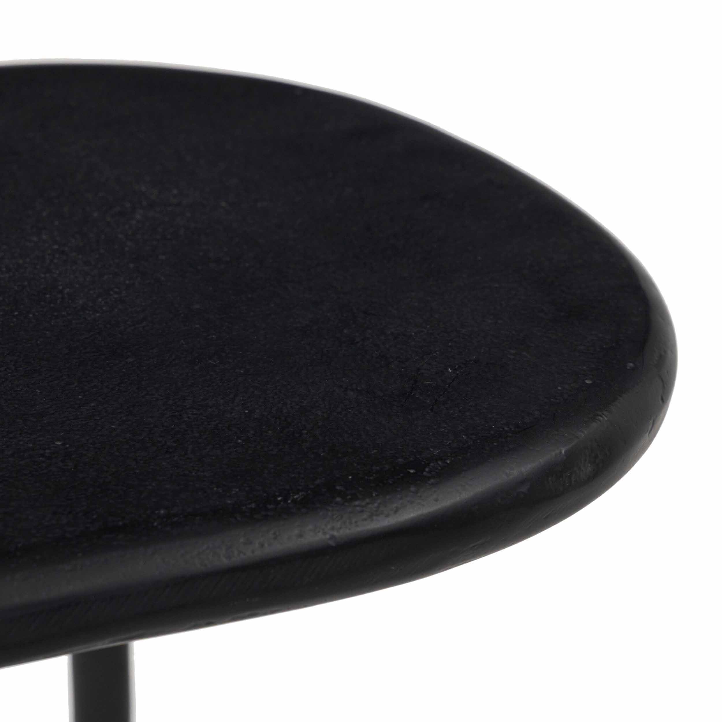 Bray Outdoor End Table, Black Antique