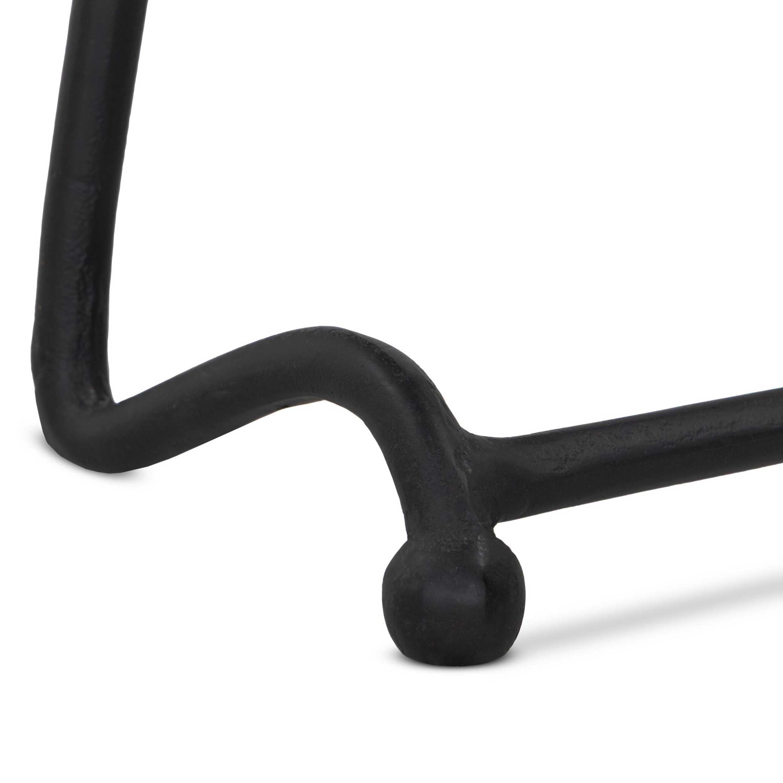 Bray Outdoor End Table, Black Antique