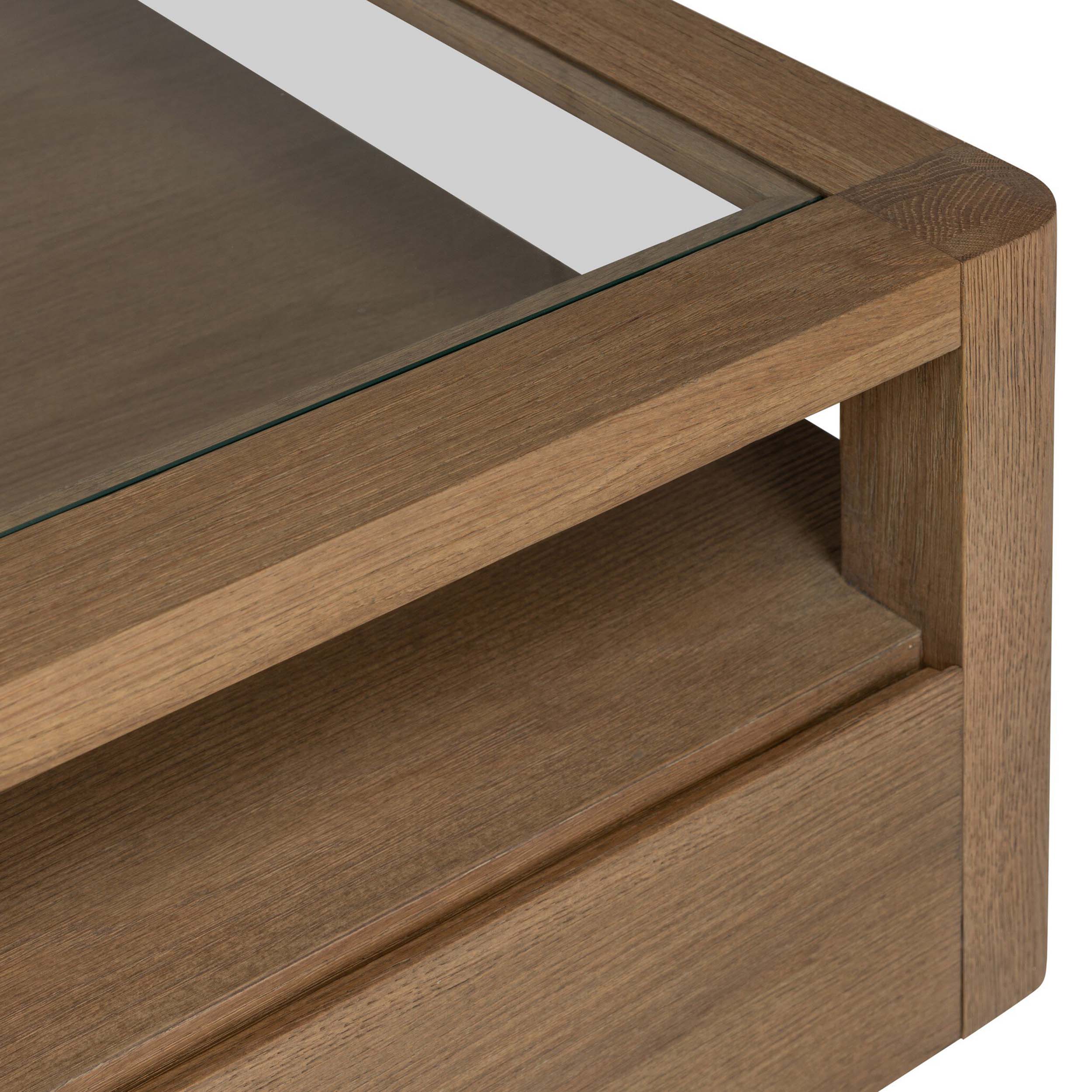 Shiloh Coffee Table, Tempered Glass