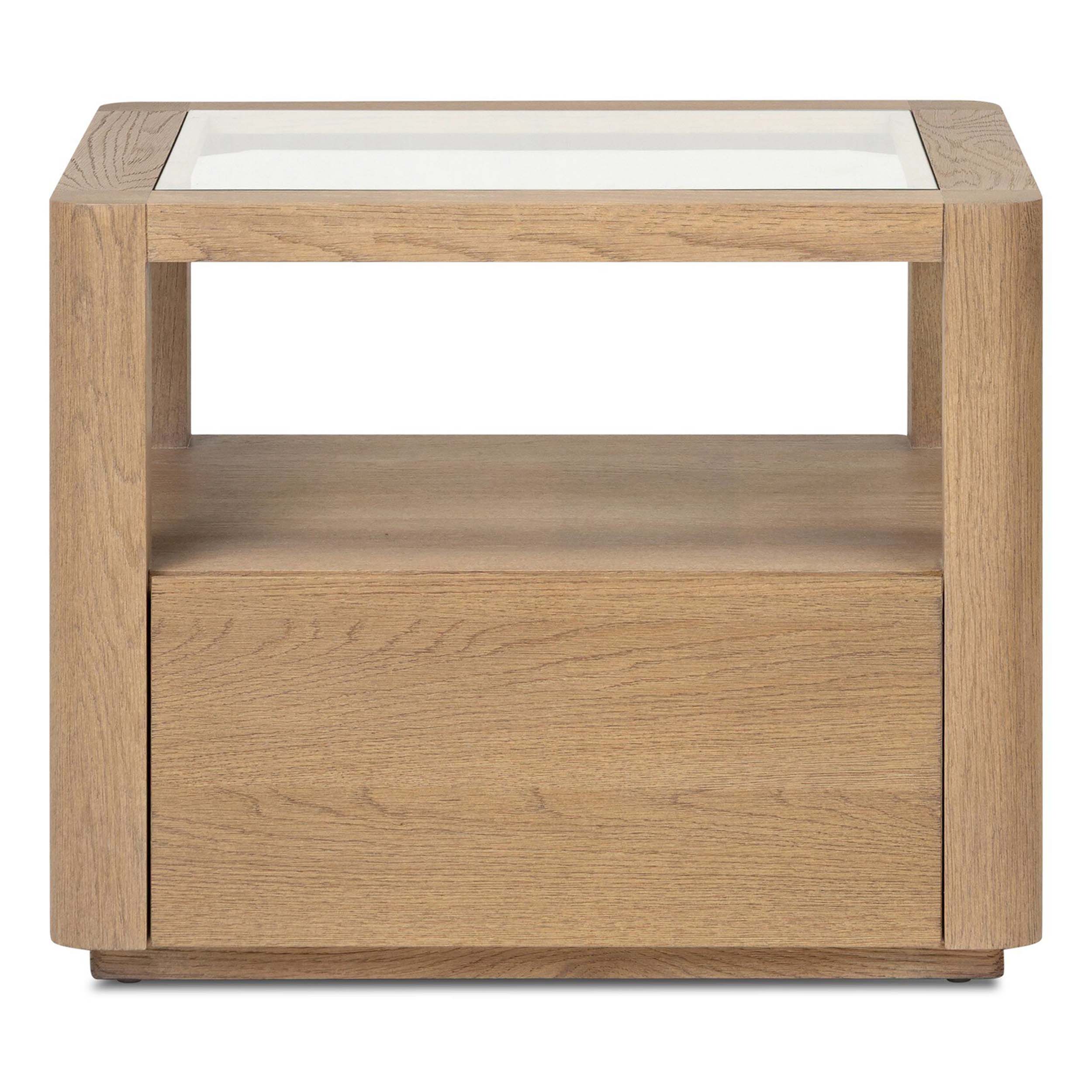 Shiloh End Table, Tempered Glass