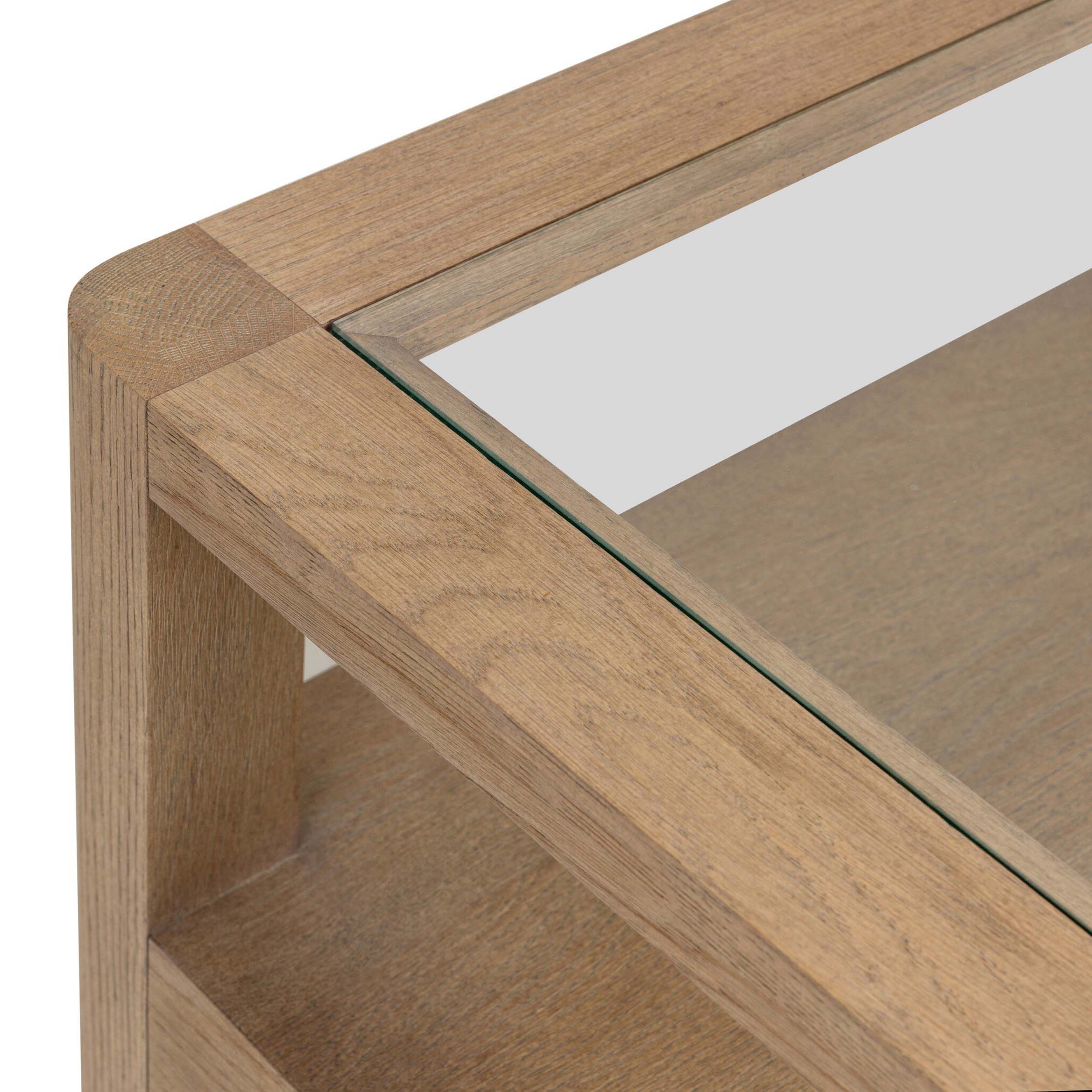 Shiloh End Table, Tempered Glass