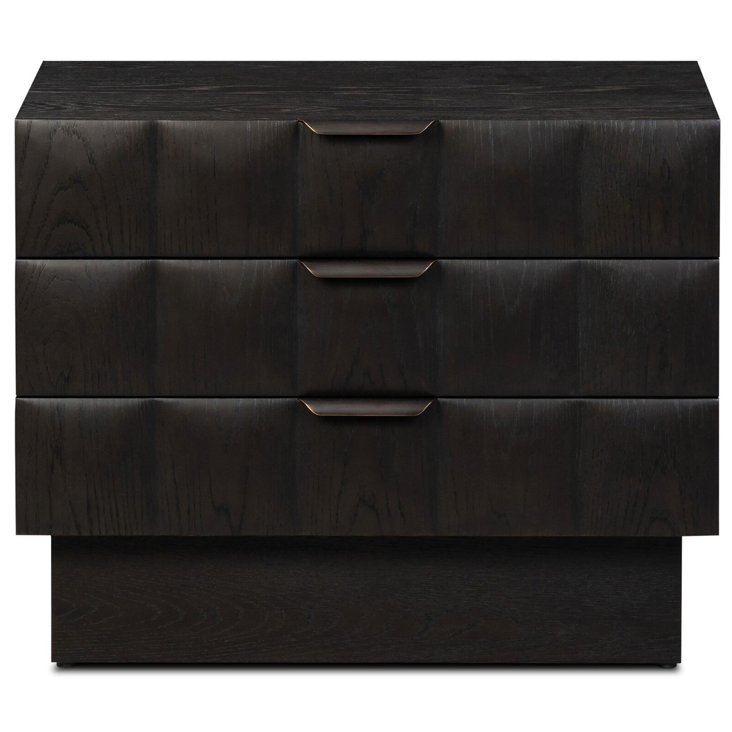 Swell Nightstand, Dry Black Oak Veneer