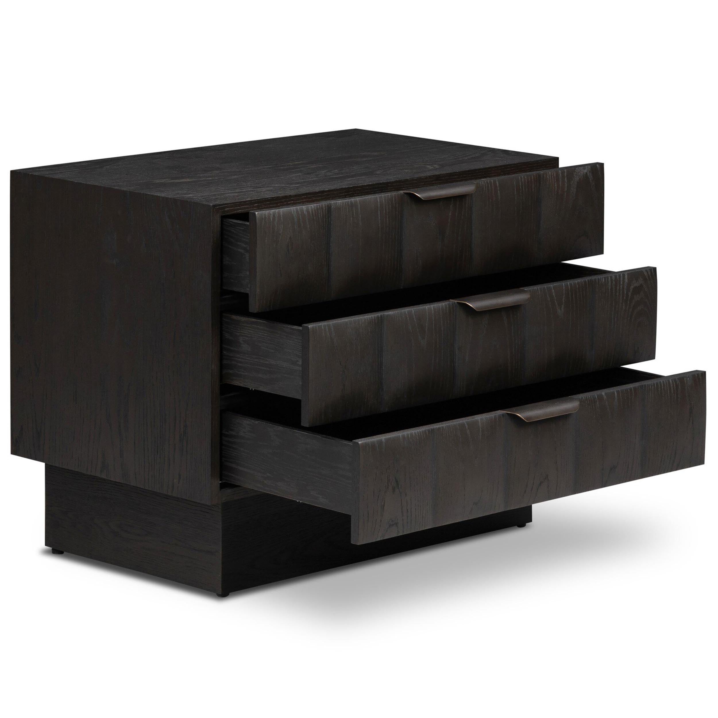 Swell Nightstand, Dry Black Oak Veneer