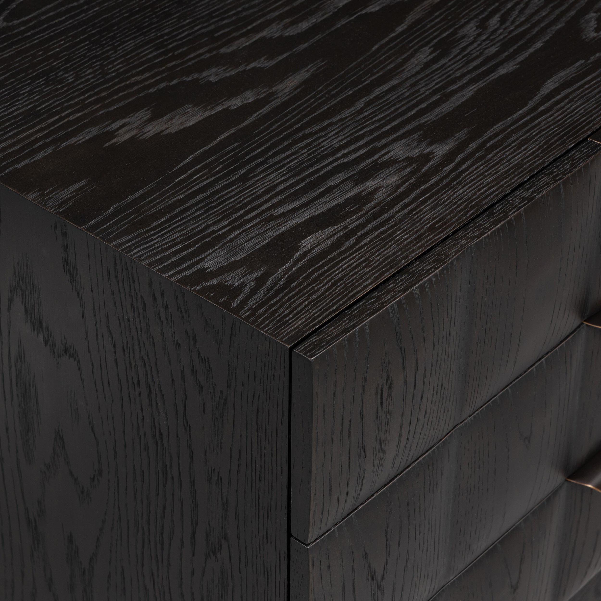 Swell Nightstand, Dry Black Oak Veneer