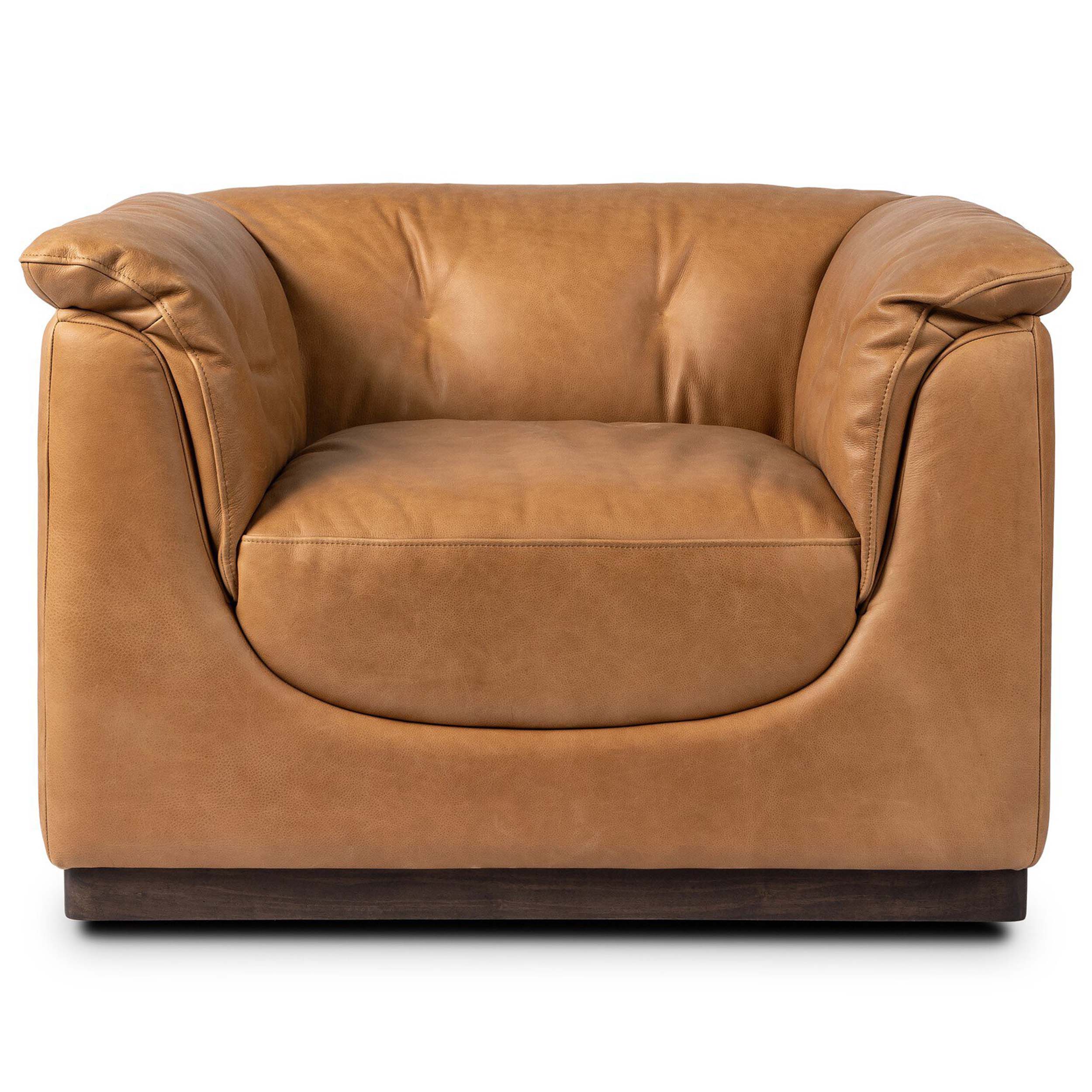 Santino Swivel Chair, Palermo Cognac