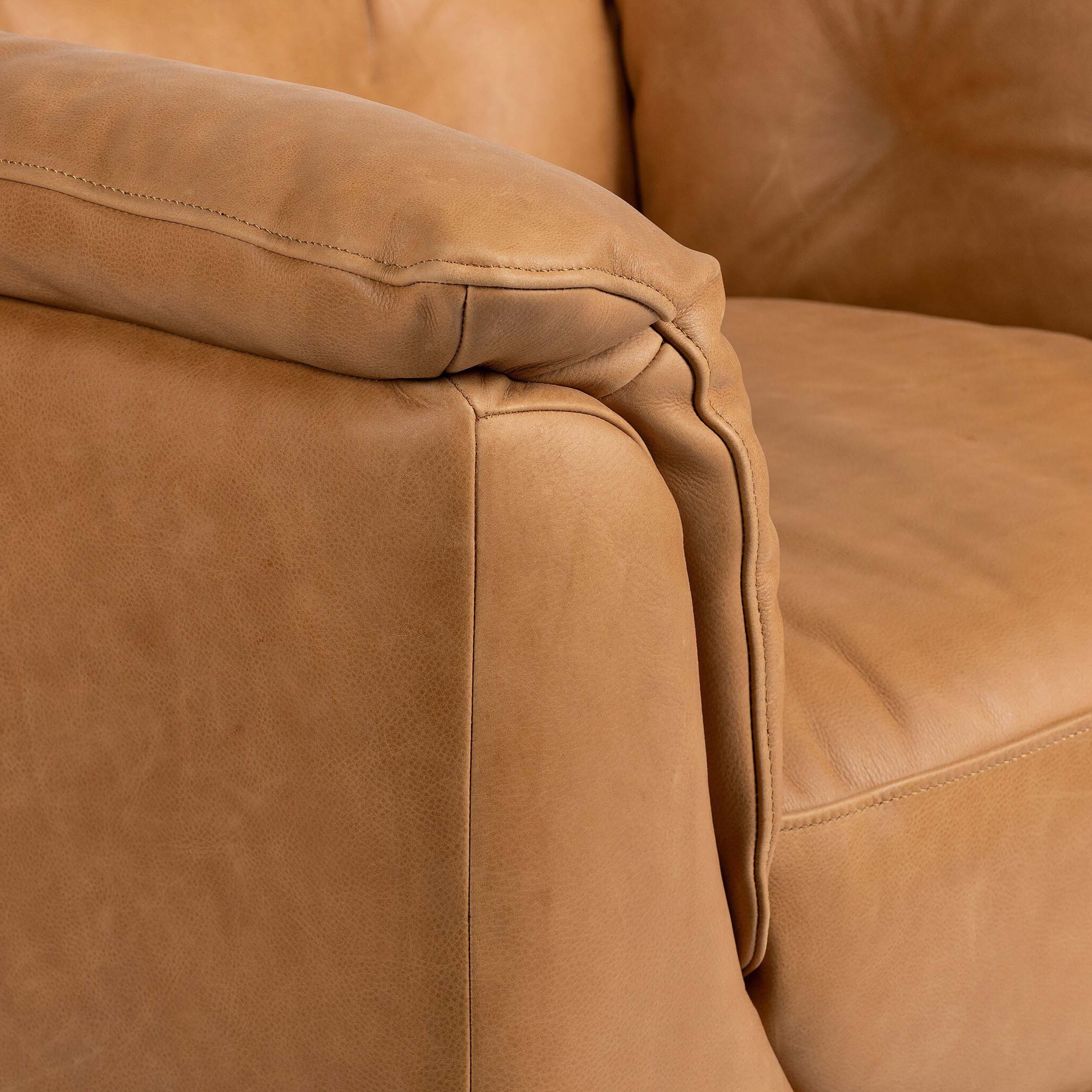Santino Swivel Chair, Palermo Cognac