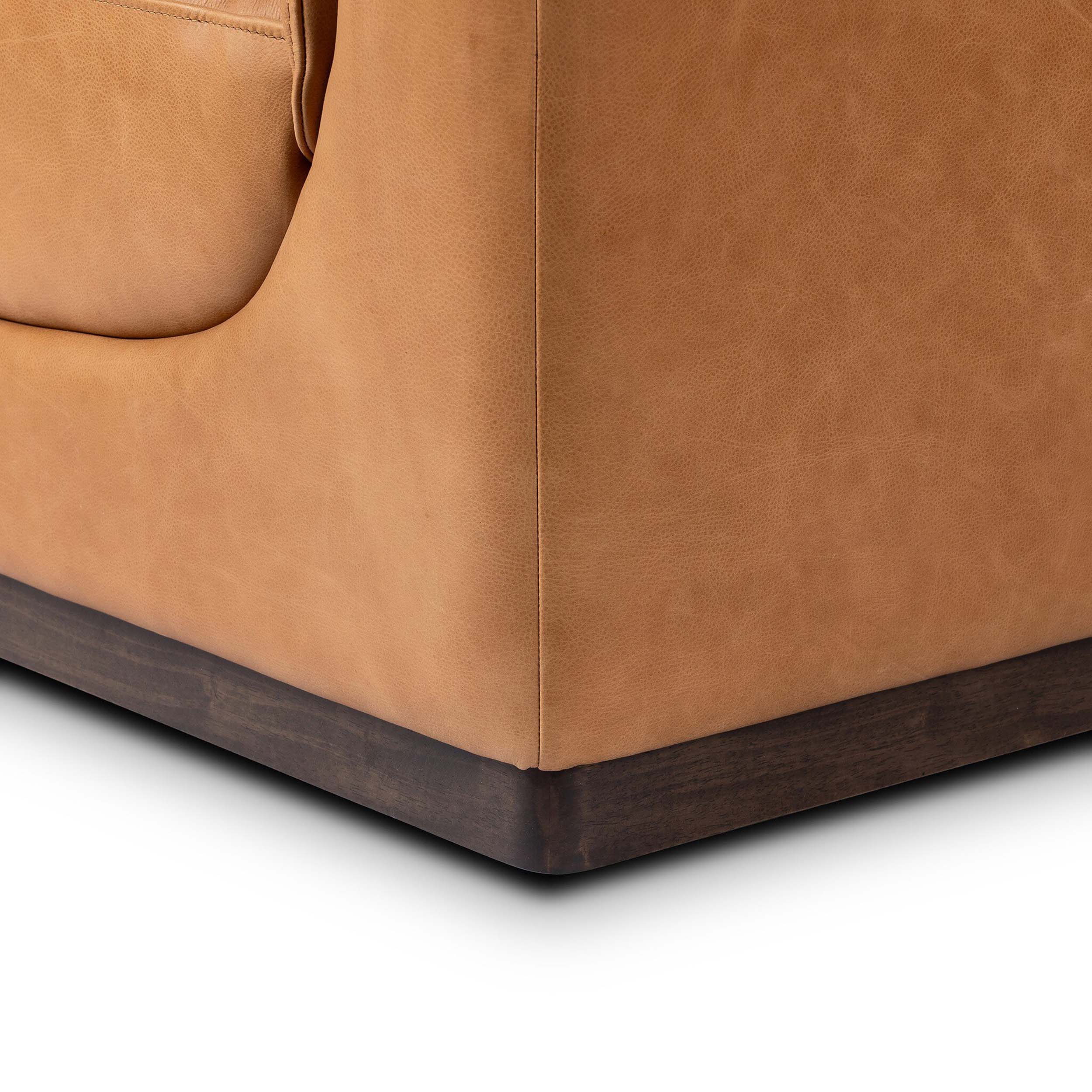 Santino Swivel Chair, Palermo Cognac