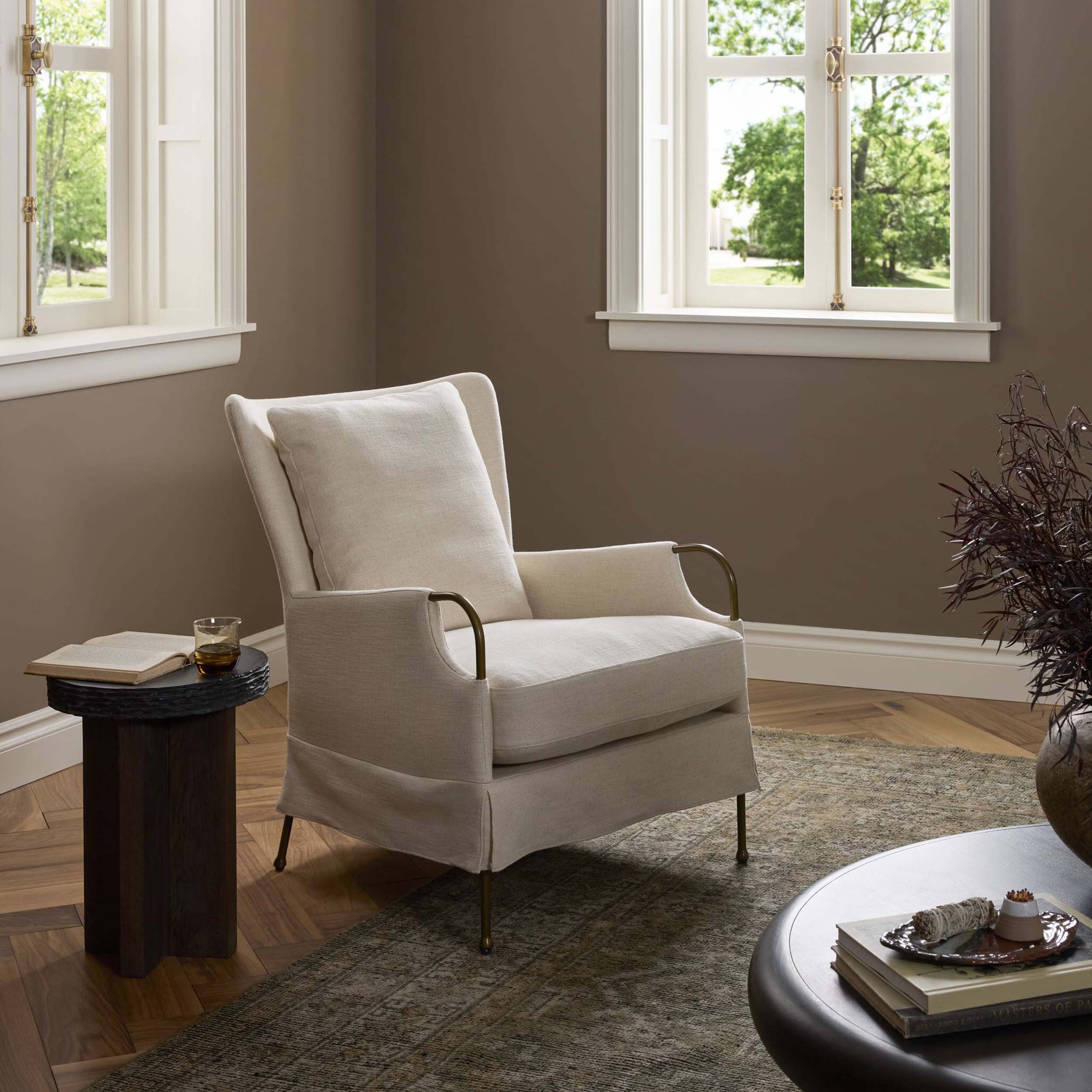 Jenaya Chair, Bergamo Parchment
