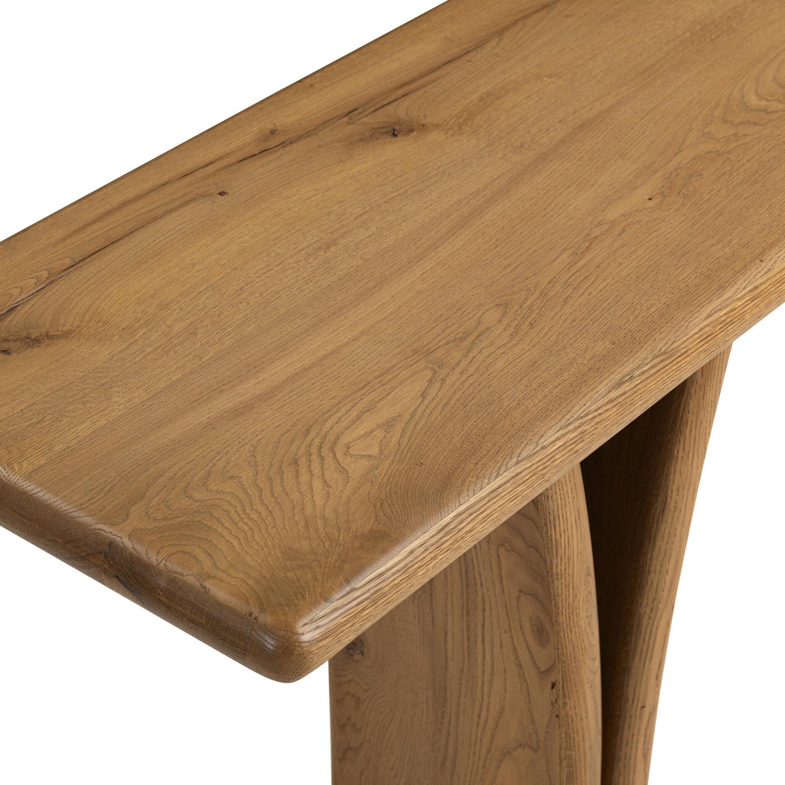 Marcon Console Table, Natural Reclaimed French Oak