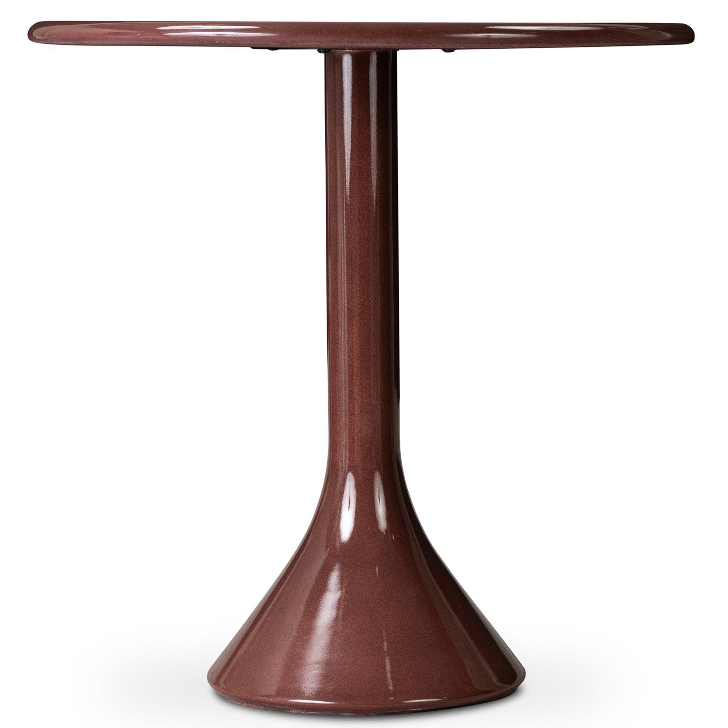 Vernon Bar Table, Smooth Red Concrete