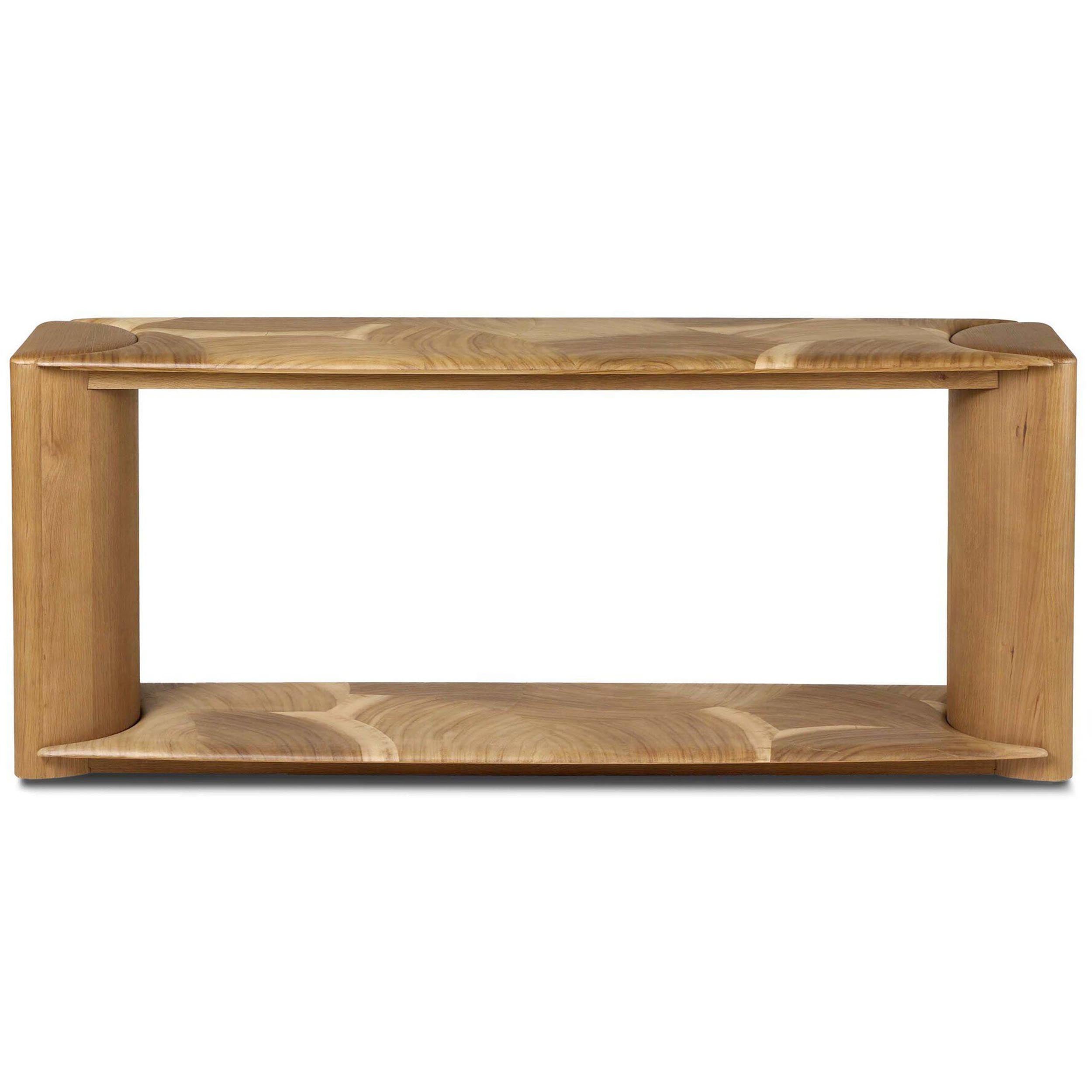 Marlena Console Table, Smoked American Oak Veneer