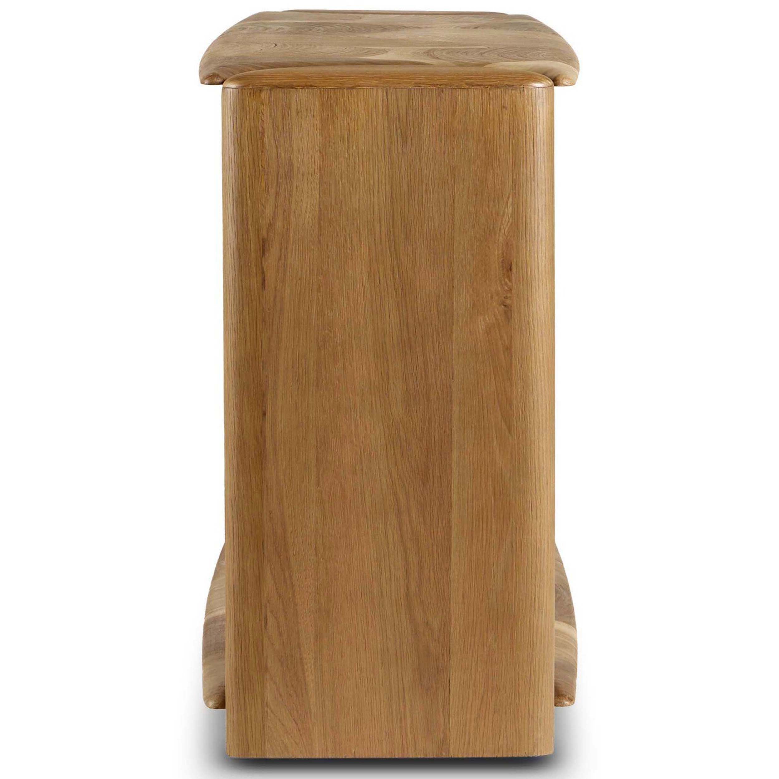 Marlena Console Table, Smoked American Oak Veneer