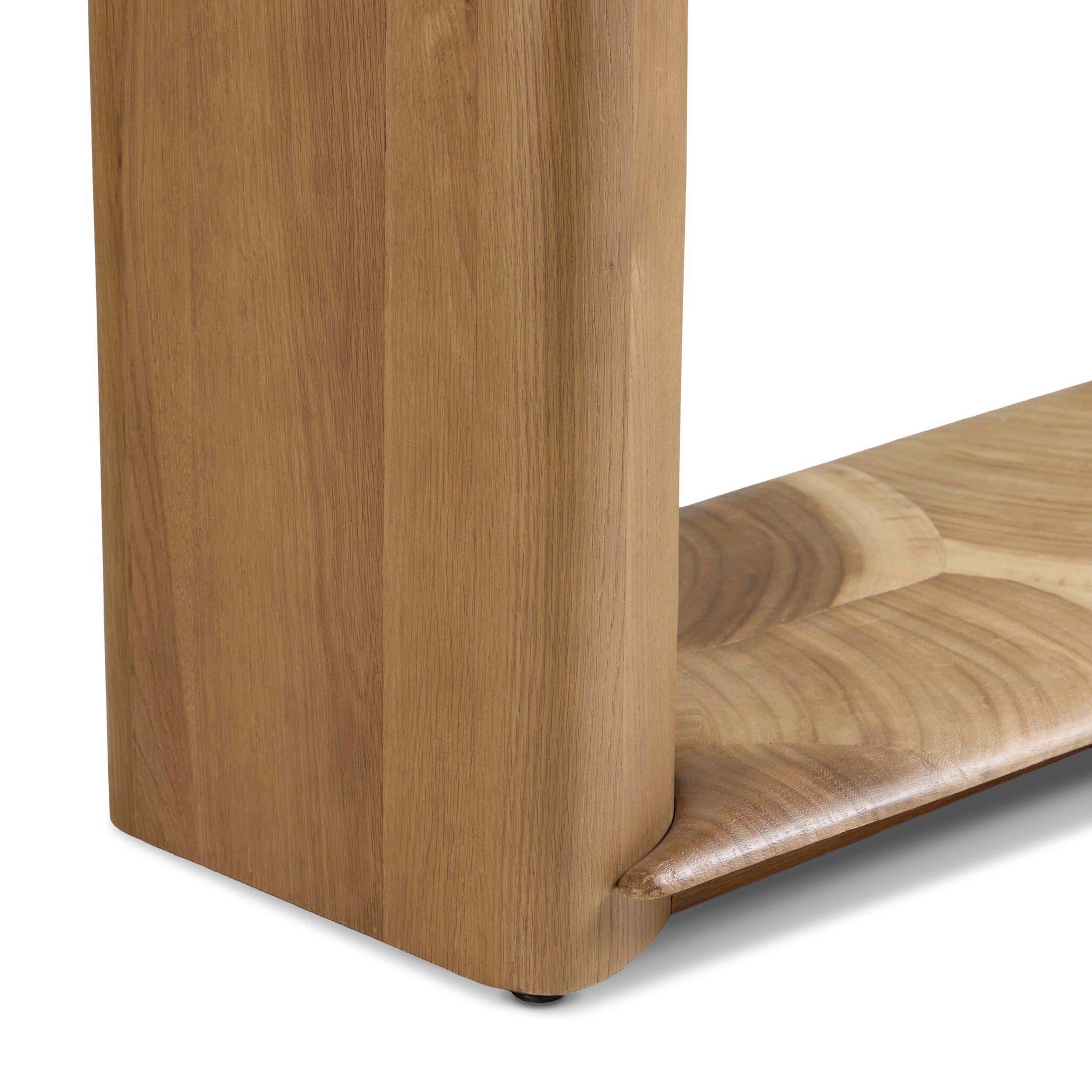 Marlena Console Table, Smoked American Oak Veneer