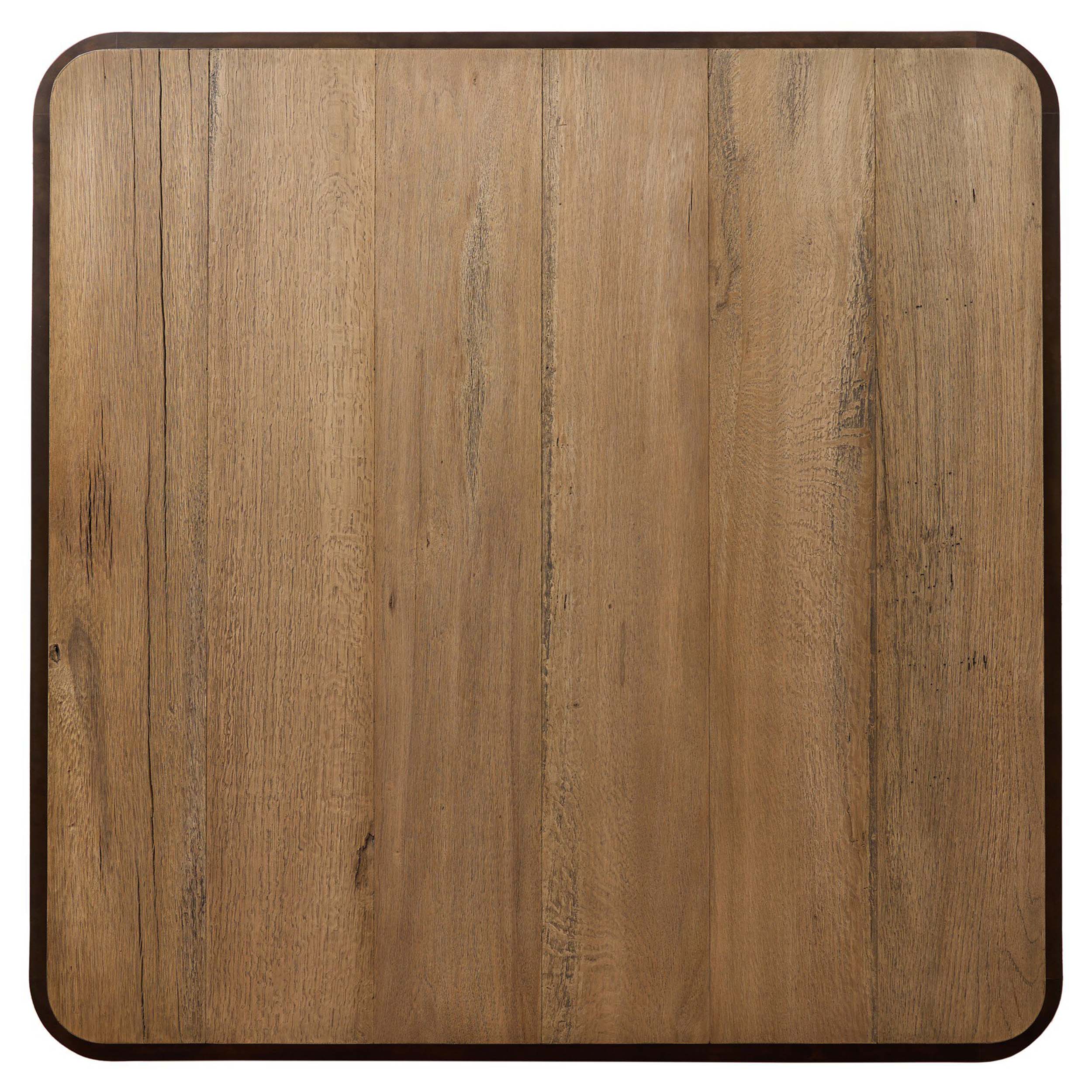 Kipp Square Coffee Table, Burnt Bleached Oak Resawn