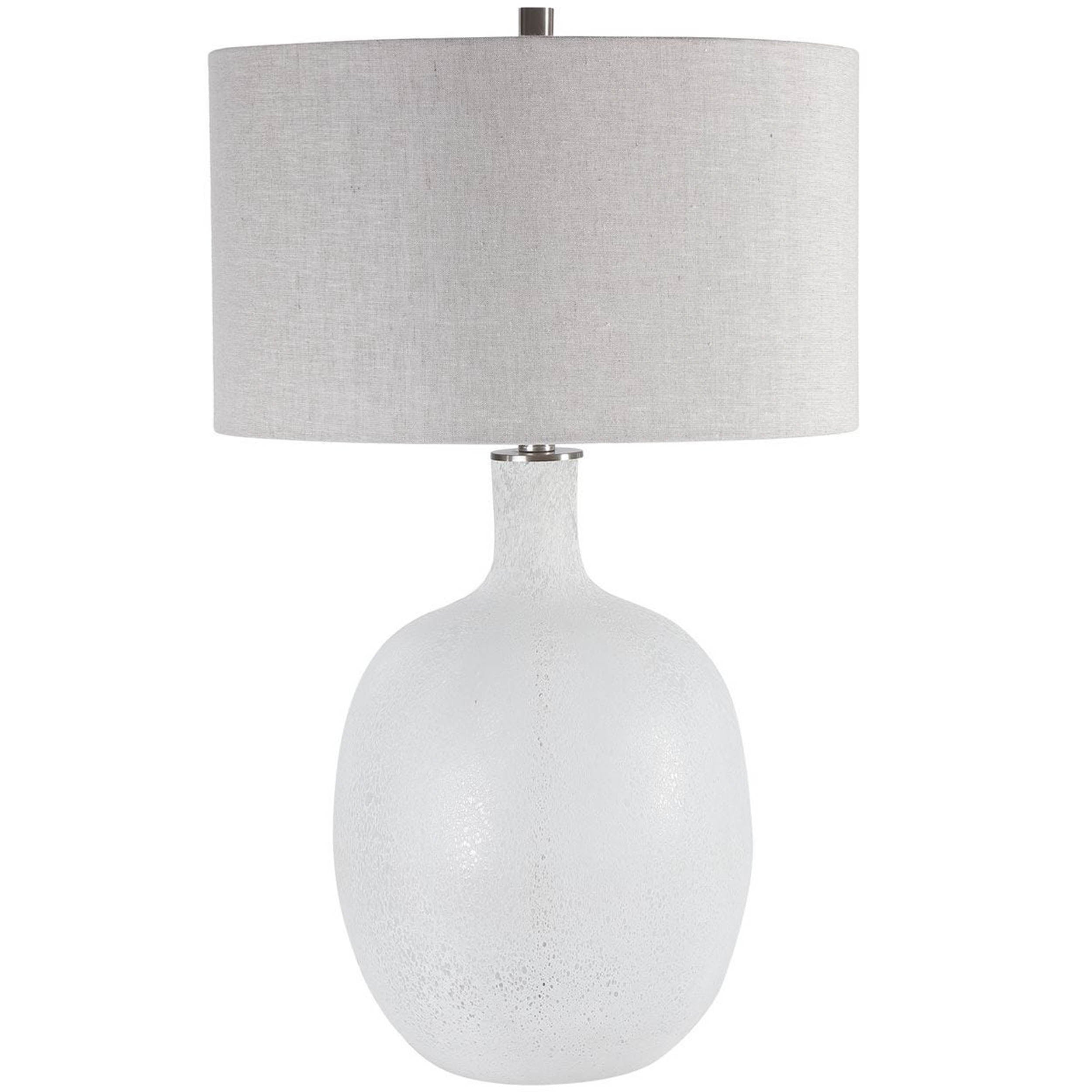 Whiteout Table Lamp, Aged White