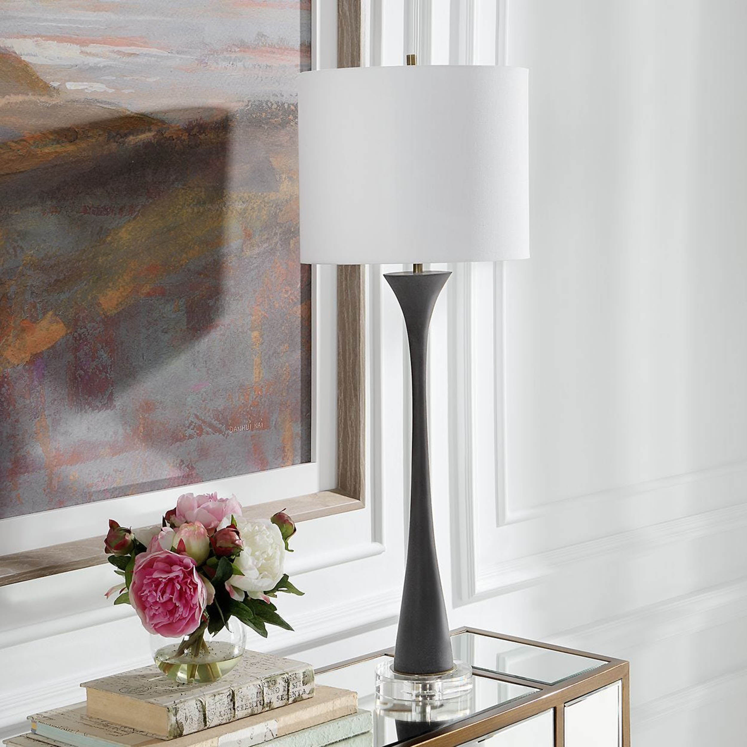 Fountain Buffet Lamp, Black, Black