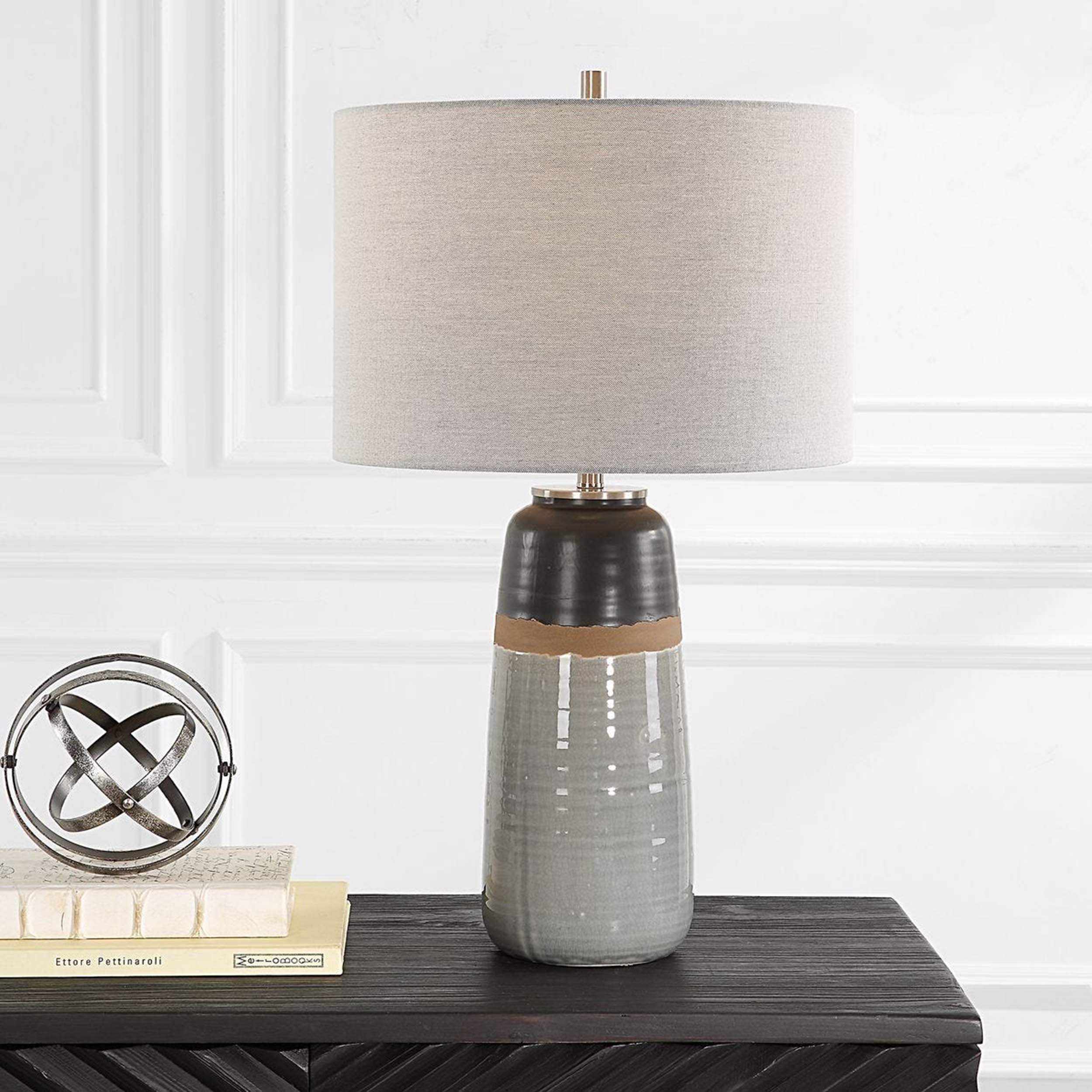 Coen Table Lamp, Warm Gray
