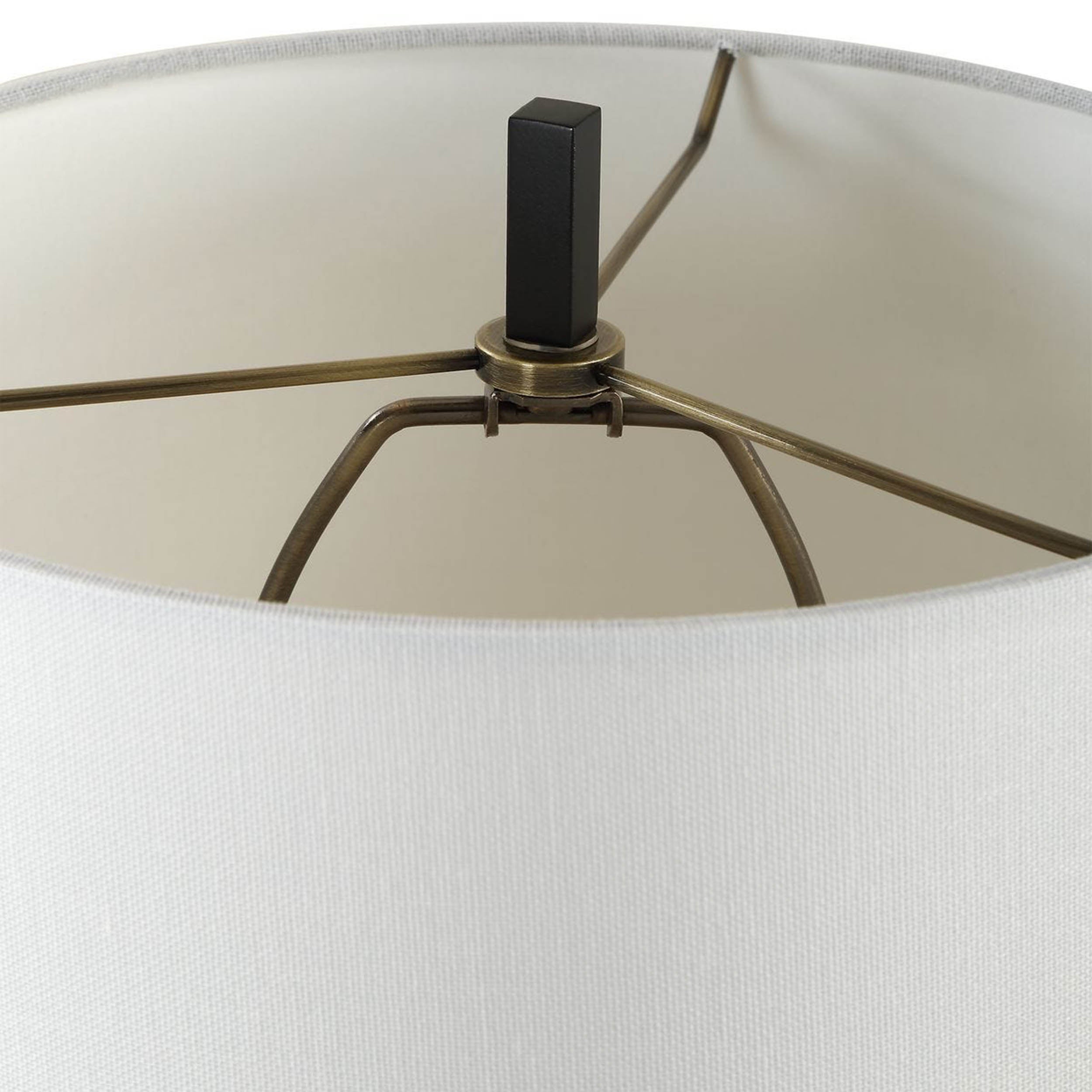 Hightower Buffet Lamp, Satin Black