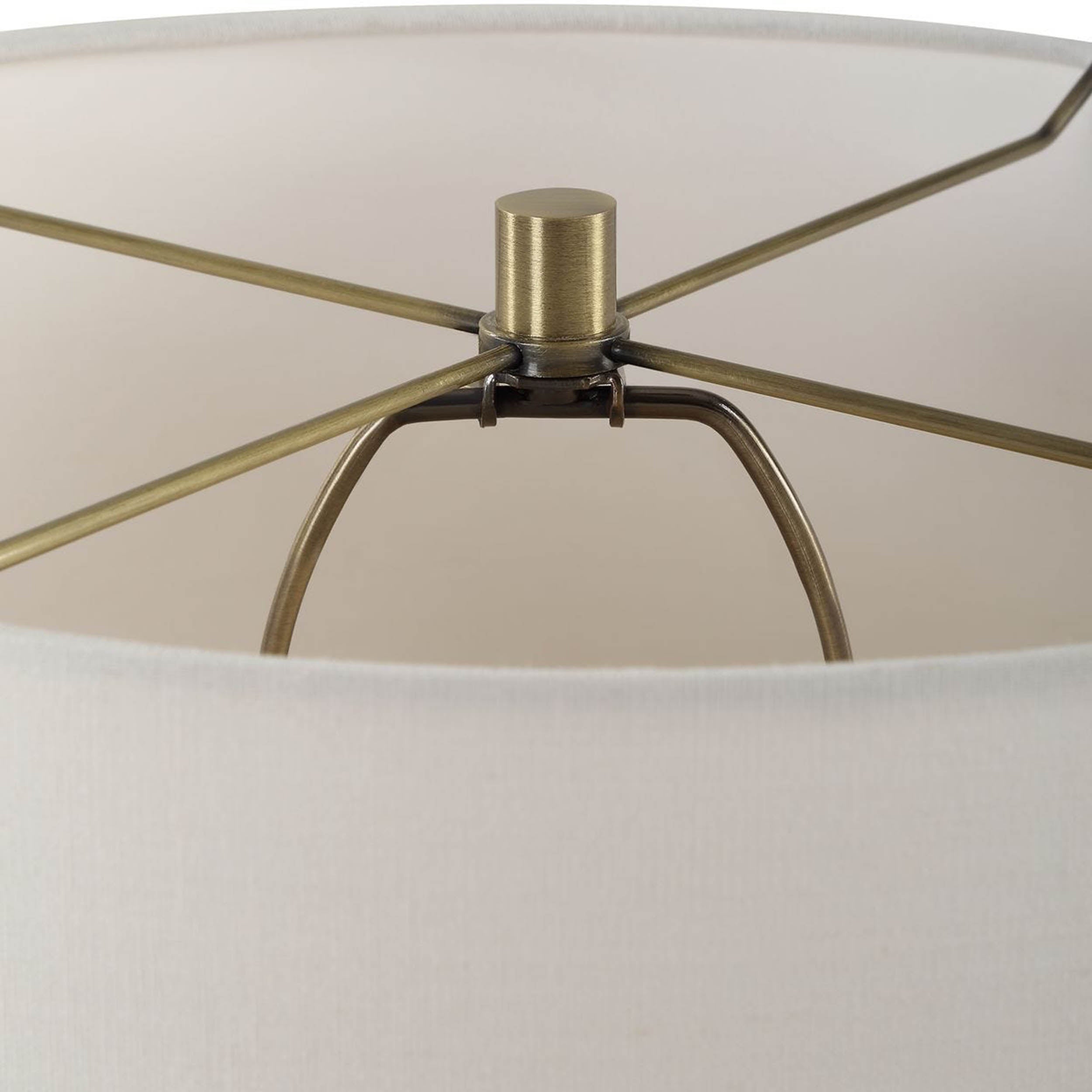 Cortado Table Lamp, Travertine