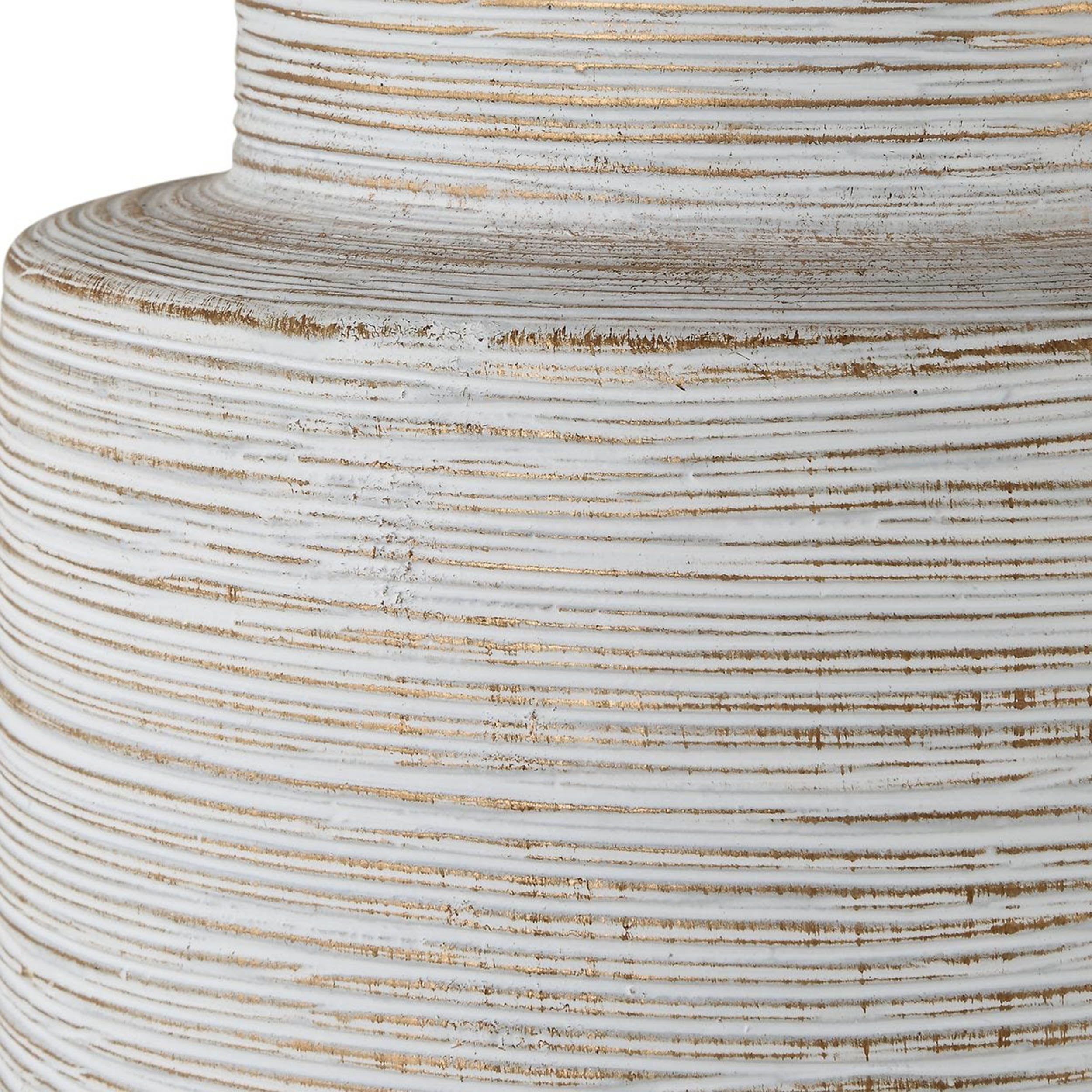 Crimp Table Lamp, Ivory
