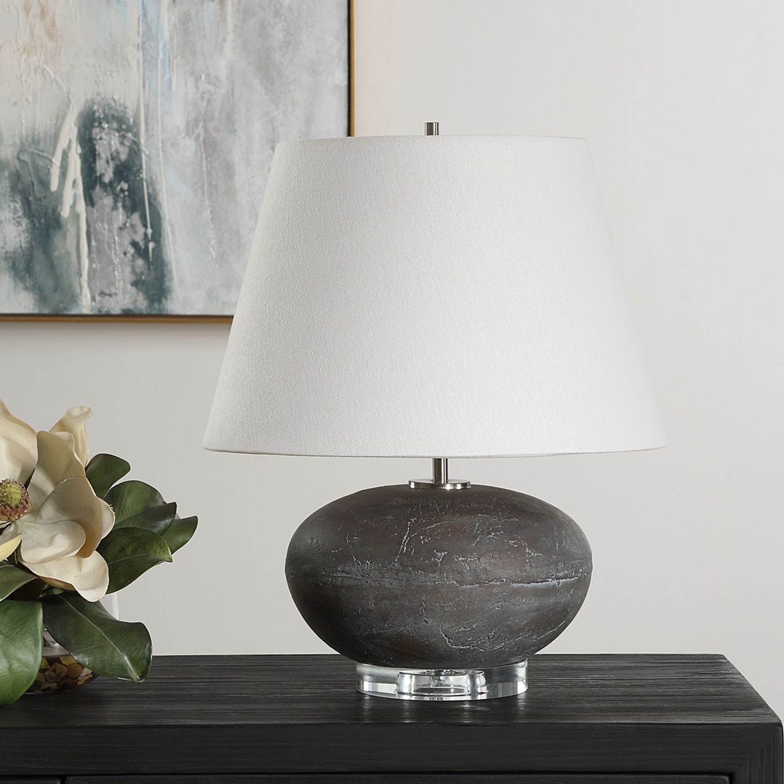 Beckley Table Lamp, Charcoal
