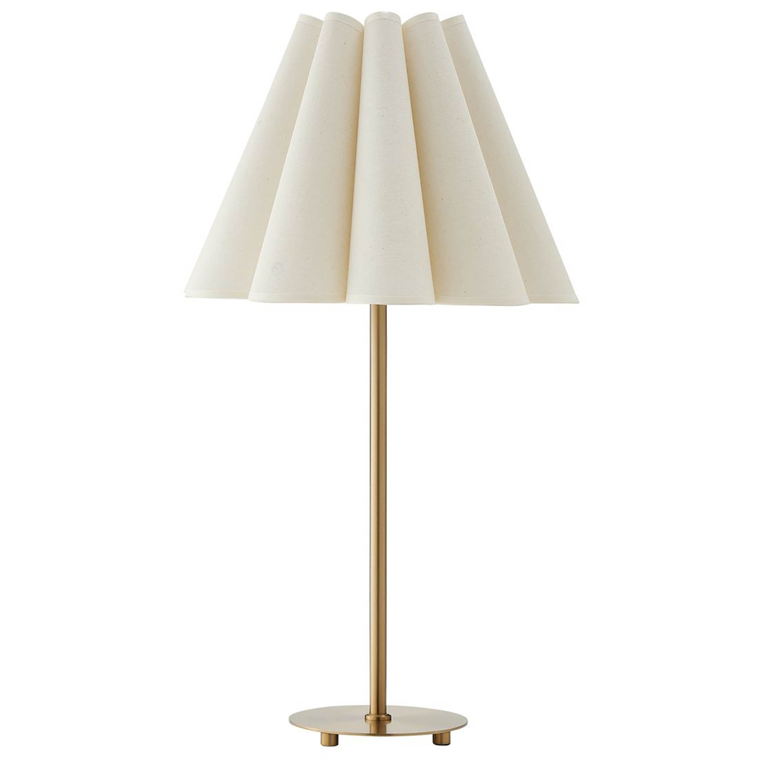Lilabet Table Lamp, White, Brass