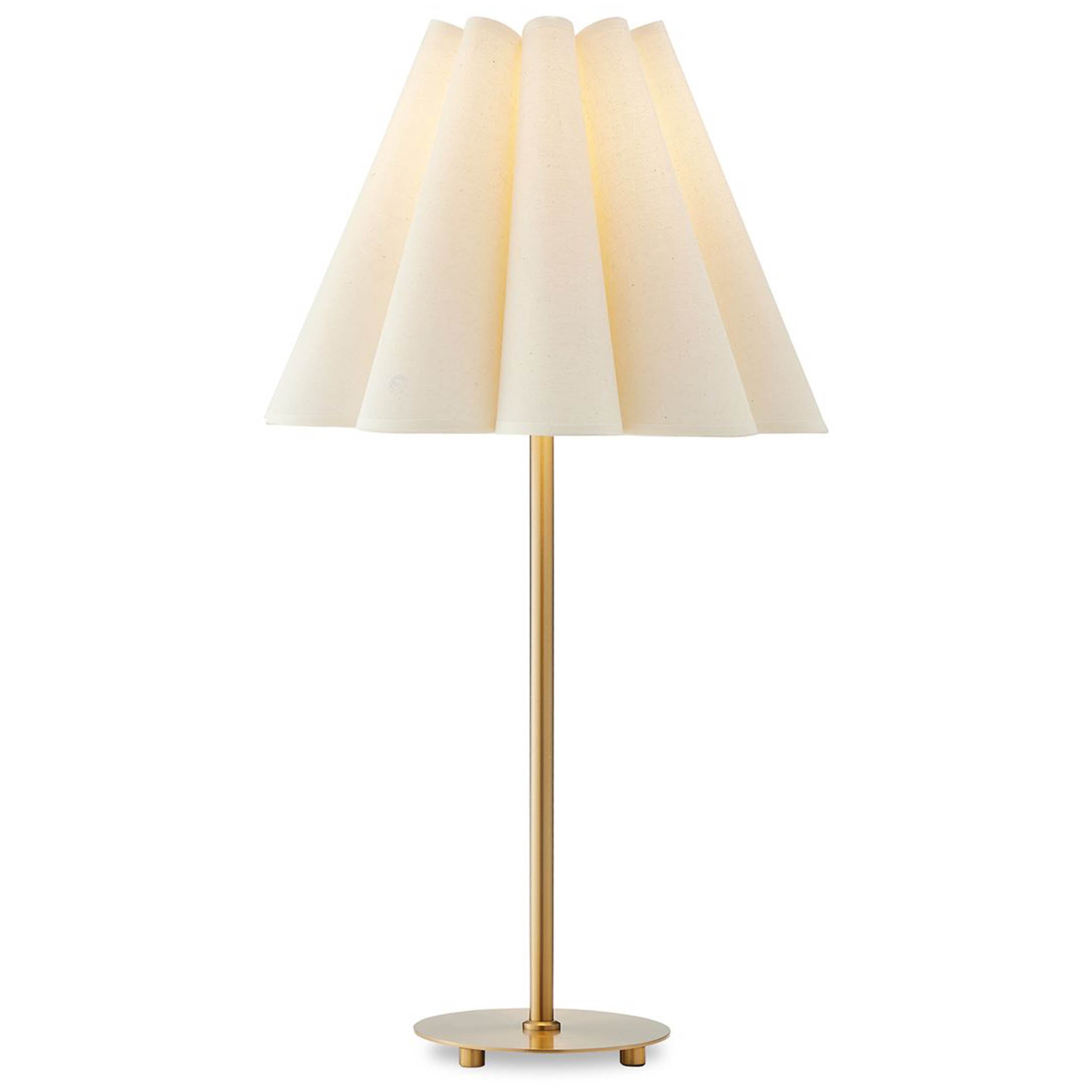 Lilabet Table Lamp, White, Brass