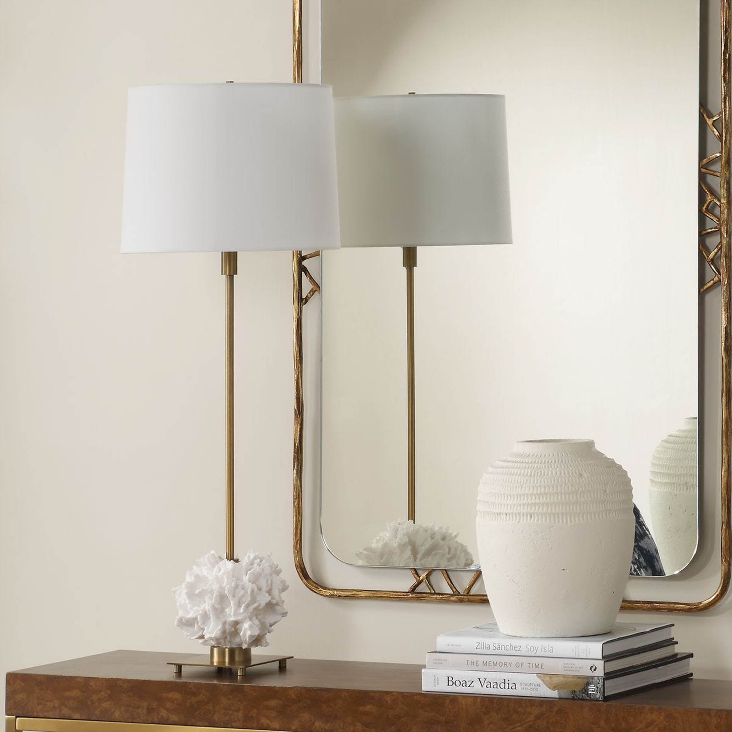 Caronia Buffet Lamp, Ivory