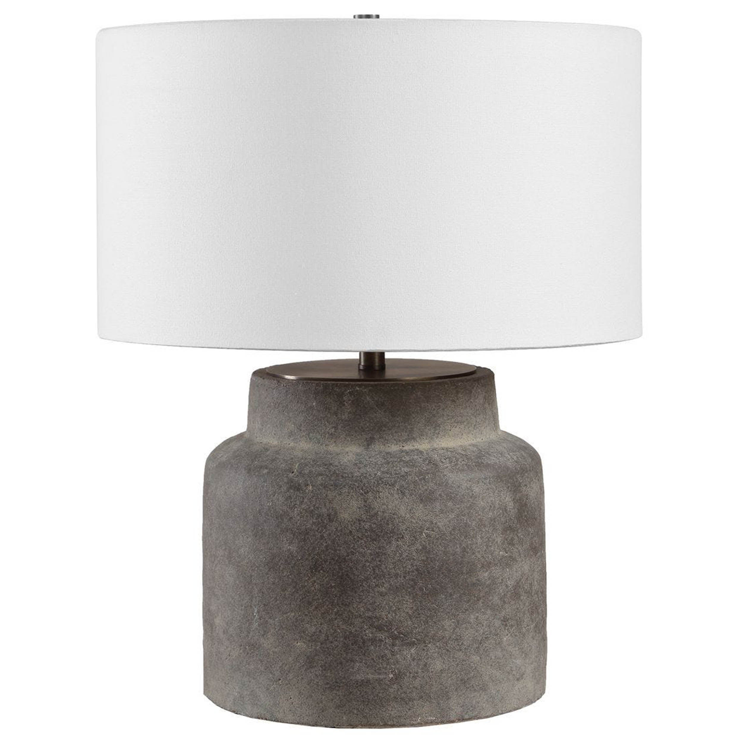 Benedet Table Lamp, Aged Dark Grey