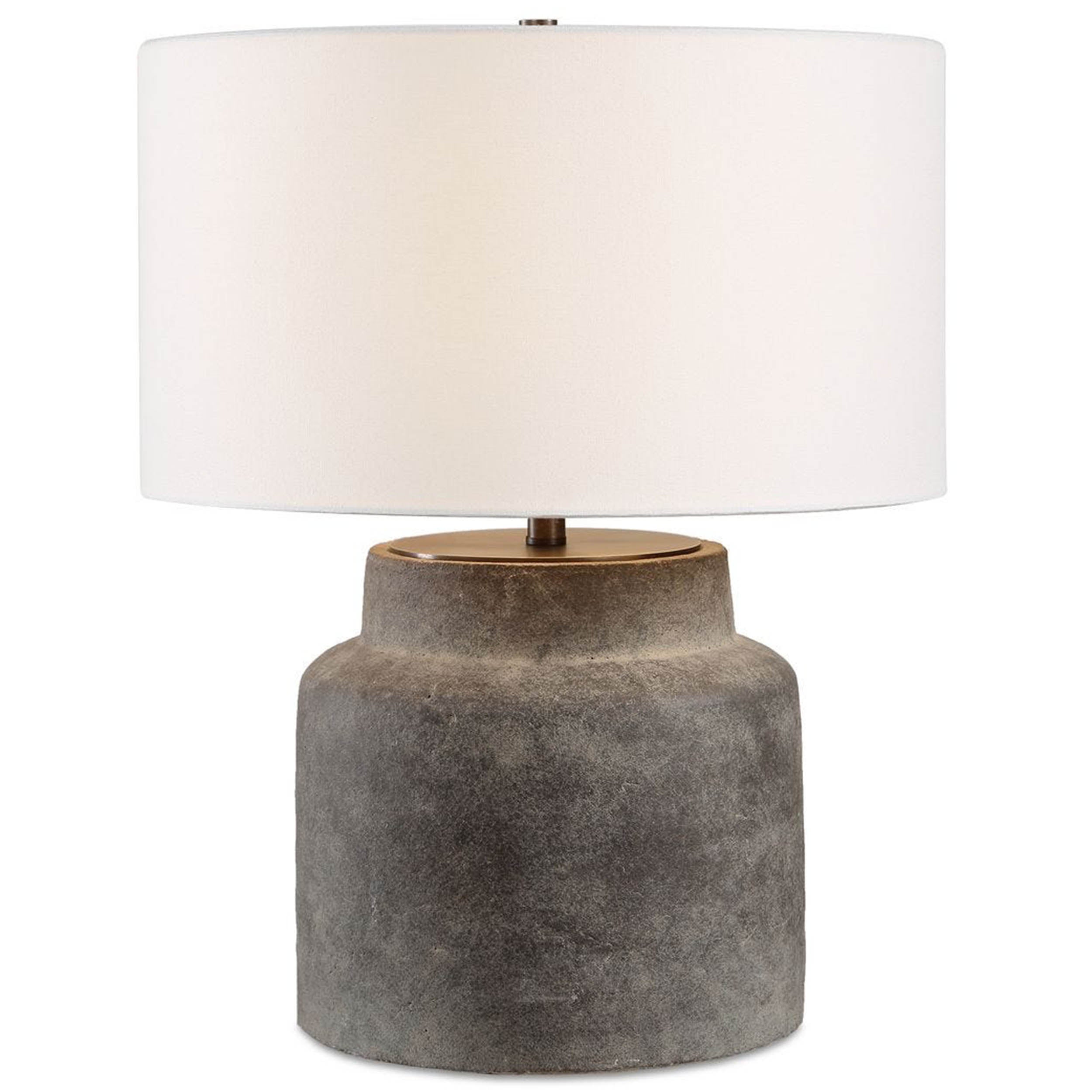 Benedet Table Lamp, Aged Dark Grey