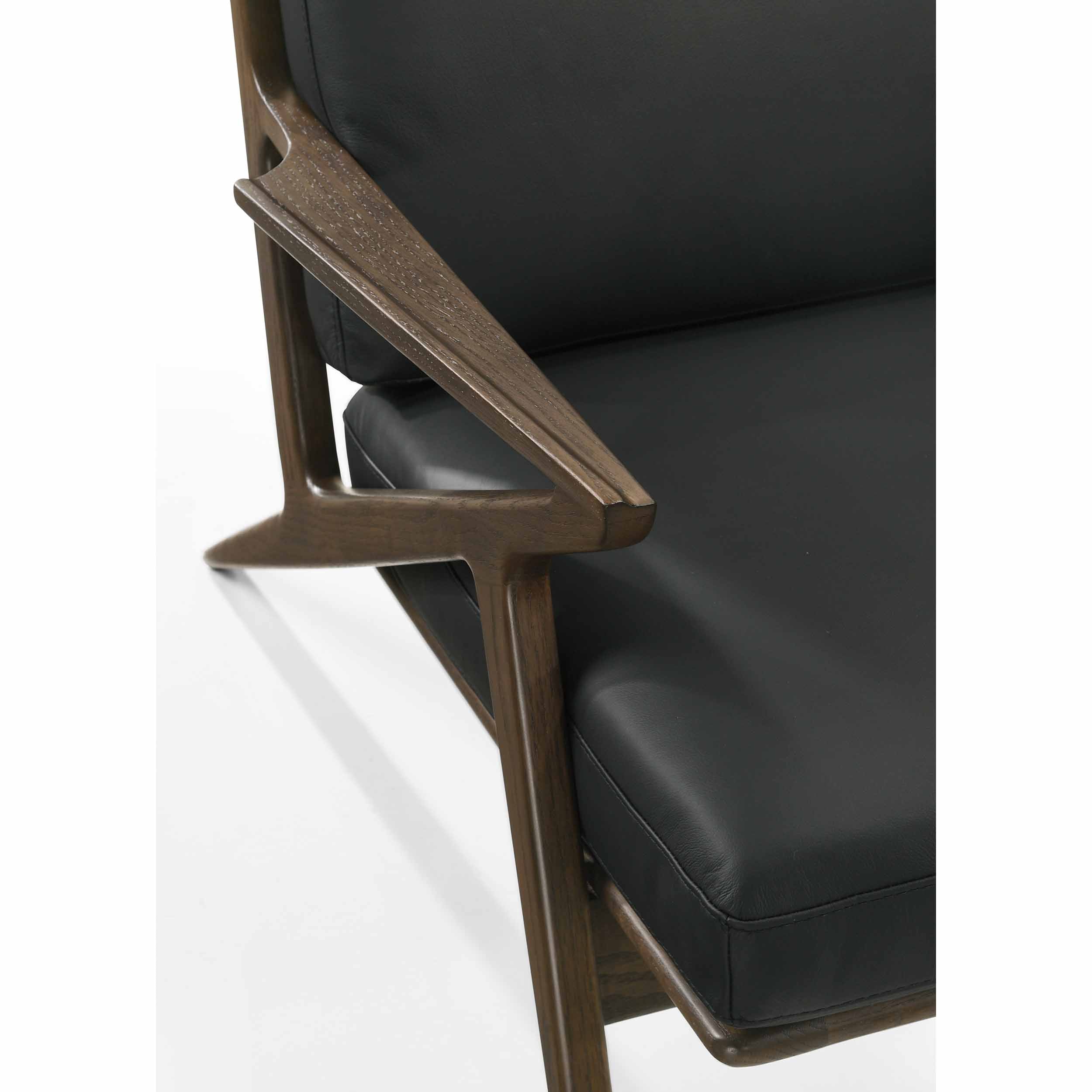 Loki 4136 Chair, Black/Moccha