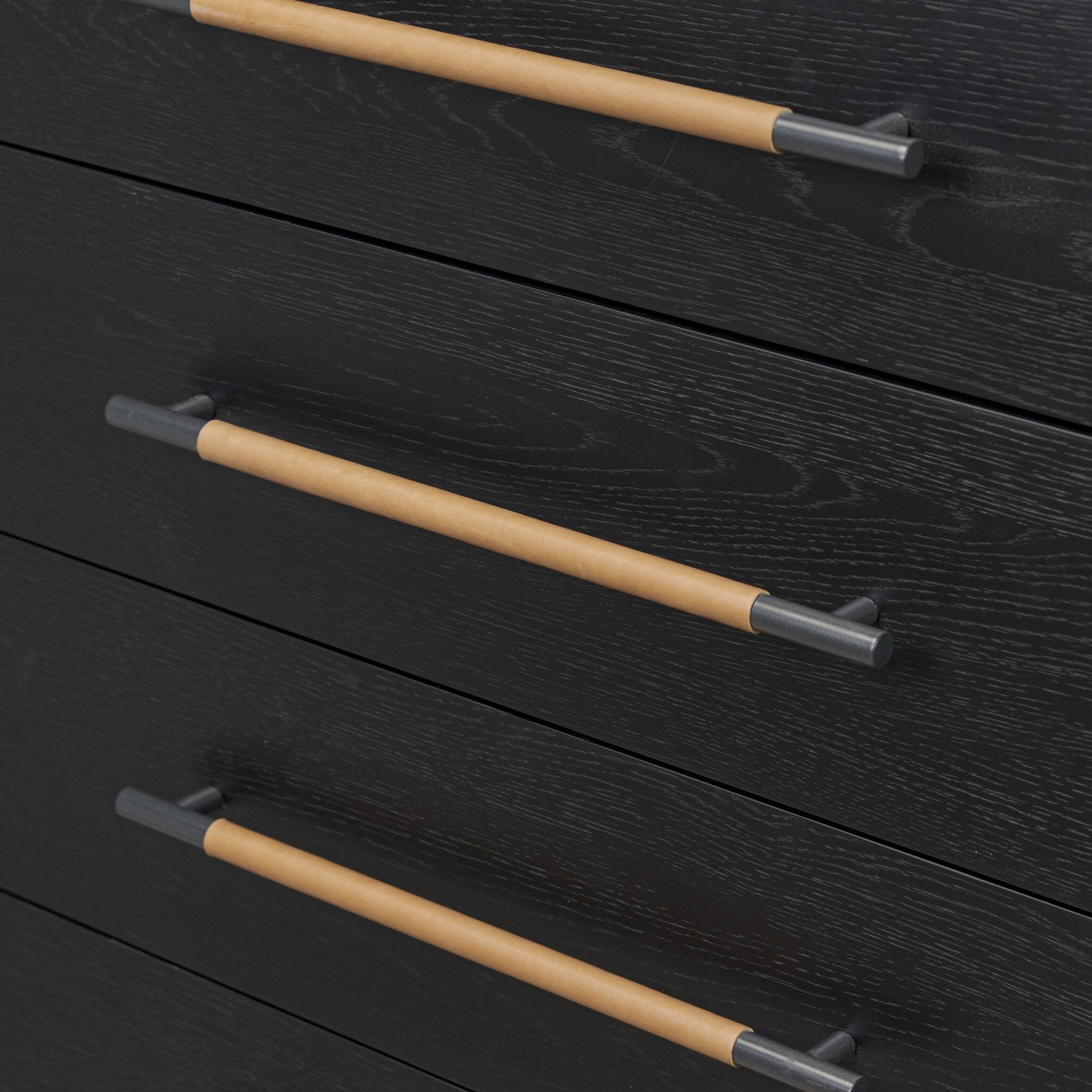 Rosedale 8 Drawer Dresser, Ebony Oak Veneer